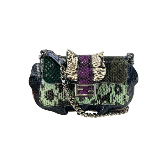 Fendi Python Mini MicroWaves Crossbody Bag