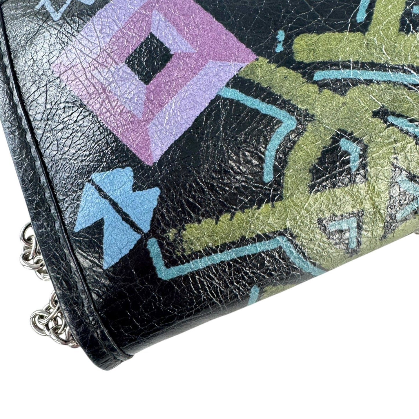 Balenciaga Graffiti Bazar Wallet-On-Chain Bag