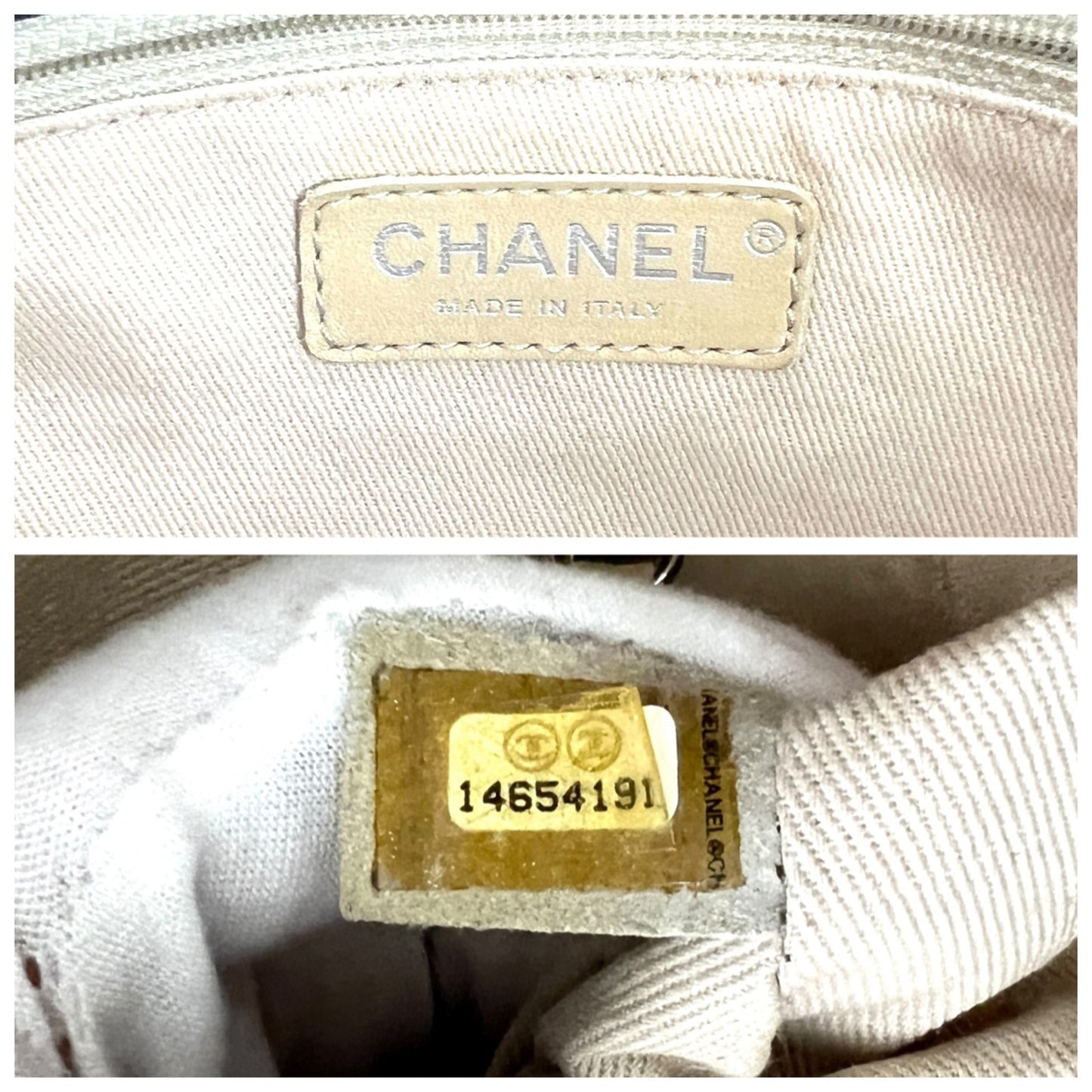 Chanel CC Matelasse Patent Leather Tote Bag