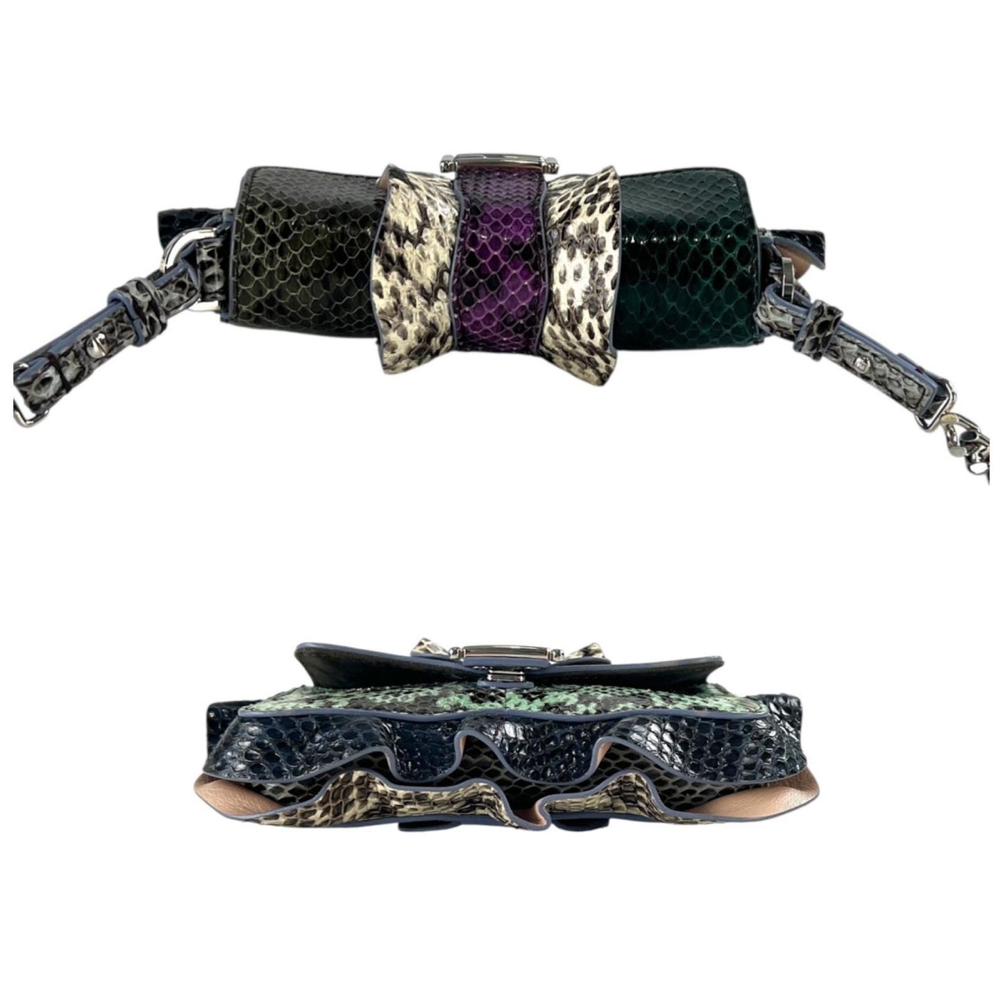 Fendi Python Mini MicroWaves Crossbody Bag