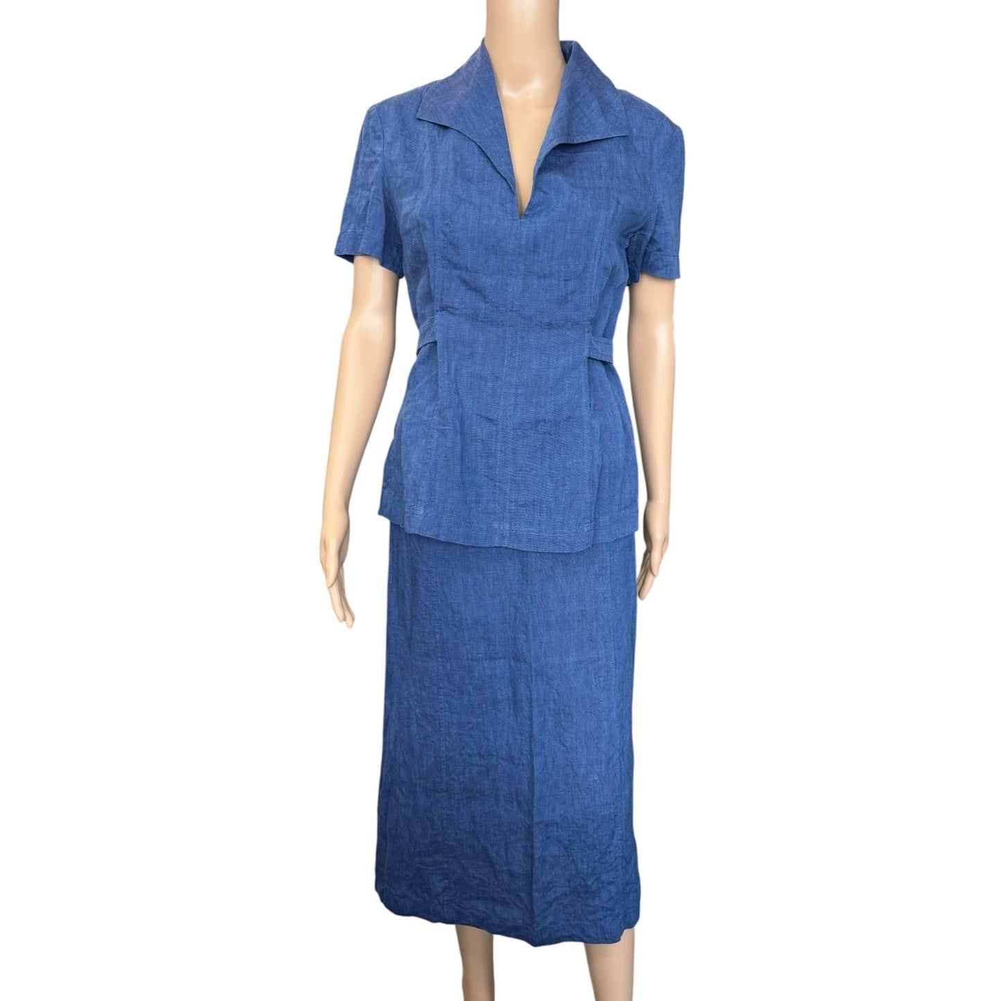 Fendi Vintage Linen Skirt & Top Set