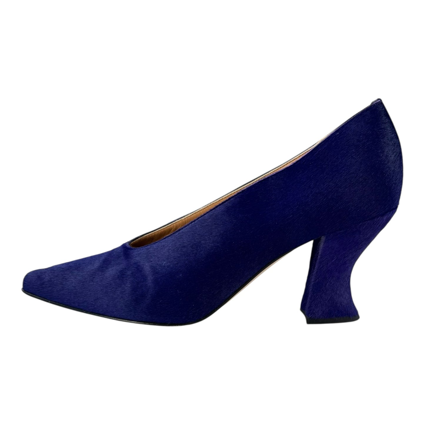 Bottega Veneta Purple Calf Hair Almond Pumps