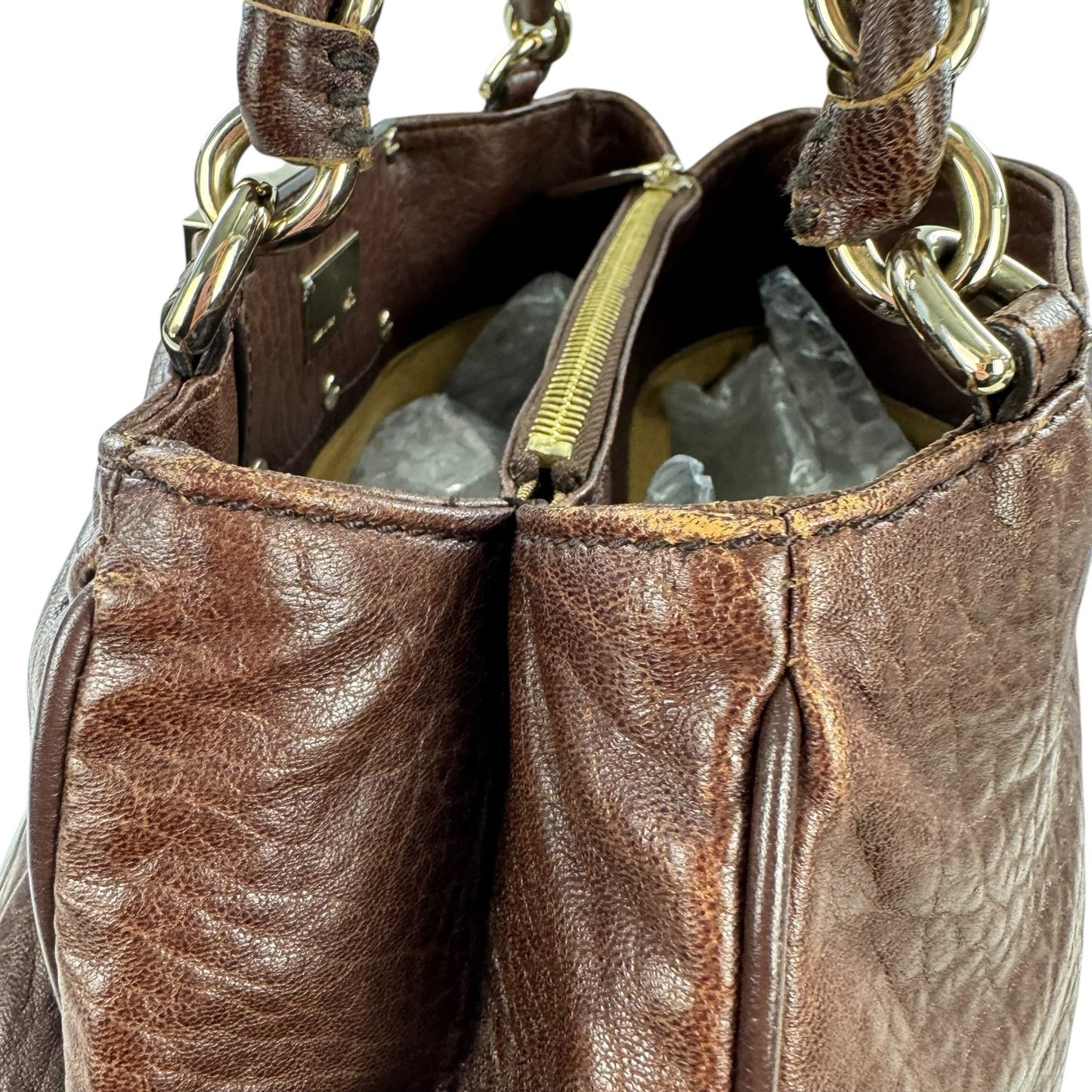 Fendi Mia Leather Shoulder Bag