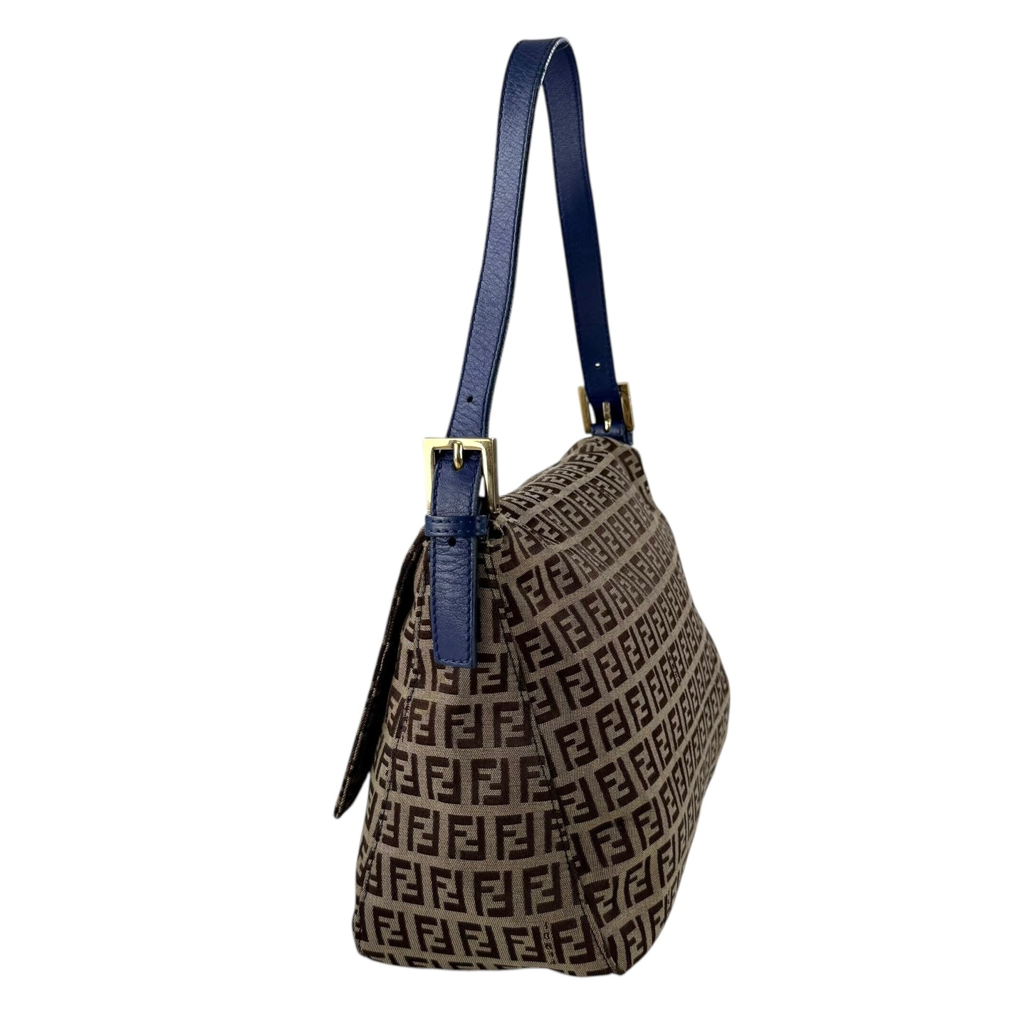 Fendi Zucchino Mamma Baguette Shoulder Bag