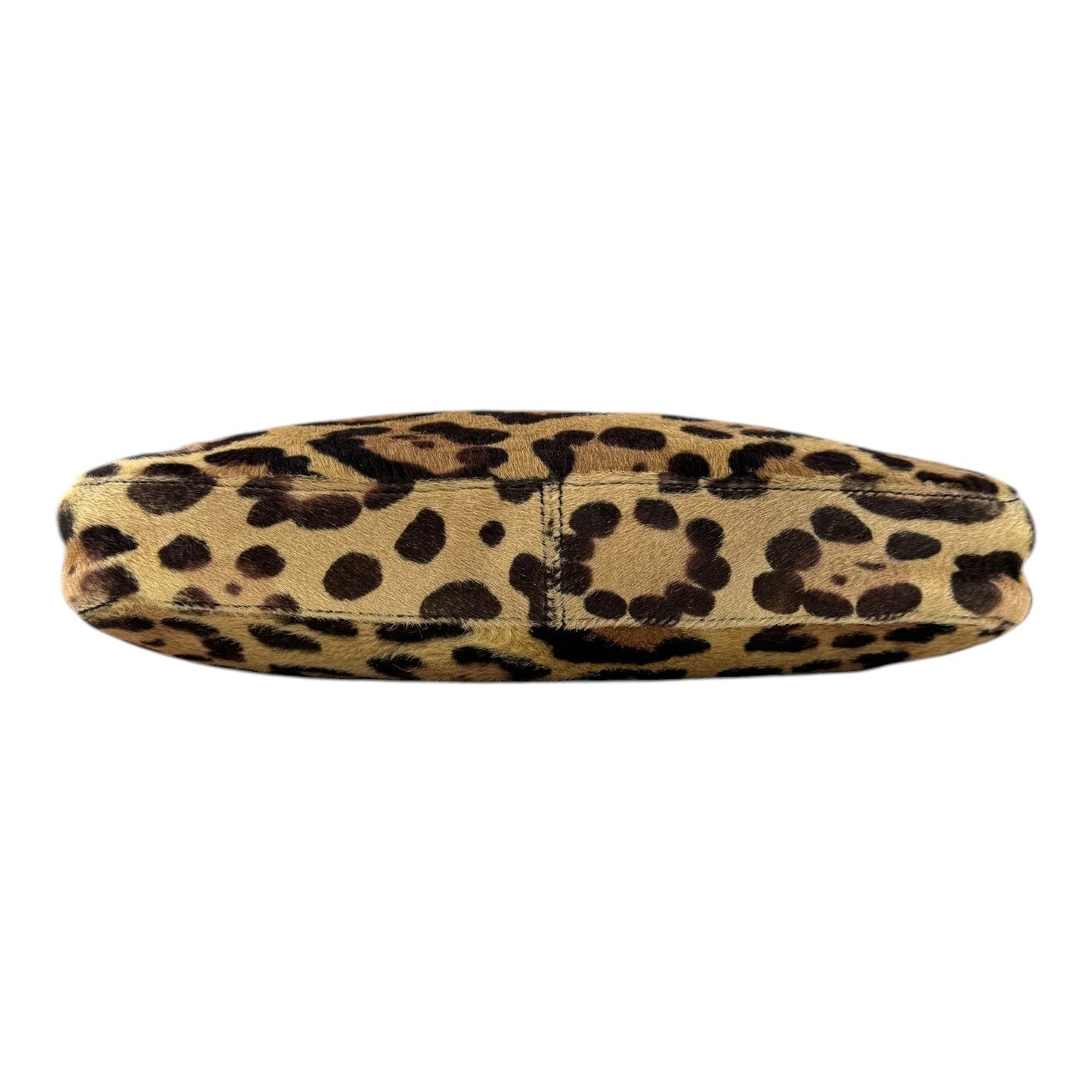 Fendi Vintage Leopard Print Calf Hair Shoulder Bag