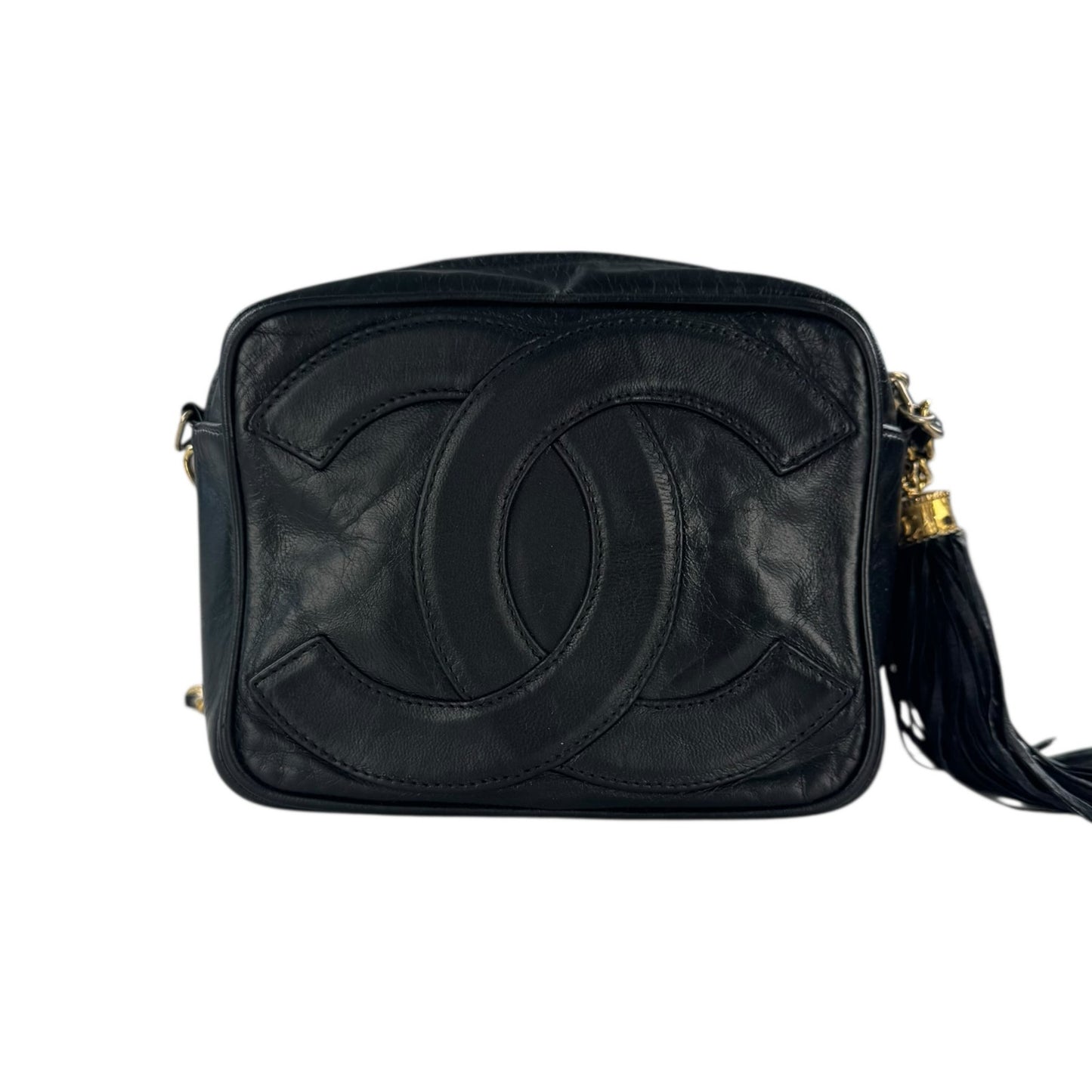 Chanel Vintage Chain and Tassel Camera Bag