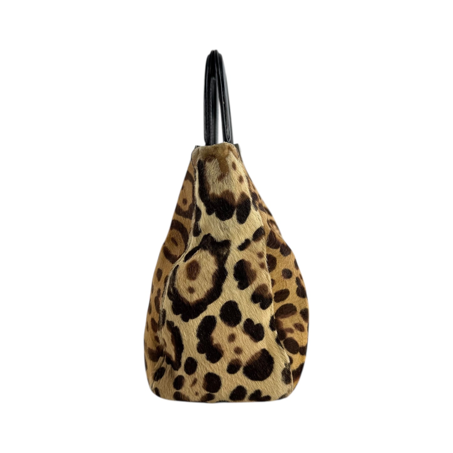 Fendi Vintage Leopard Print Handbag