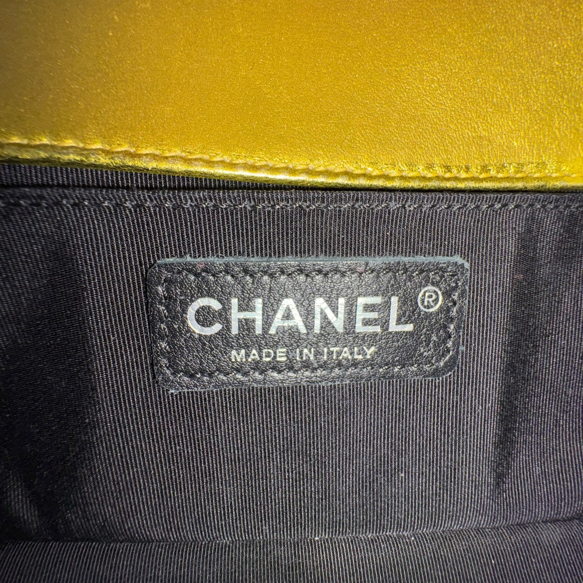 Chanel Small Patent Leather Boy Bag