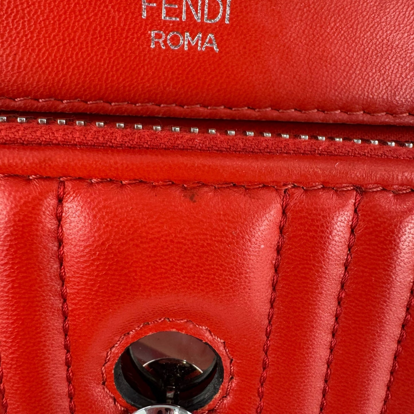 Fendi Dotcom Click Quilted Leather Shoulder Bag