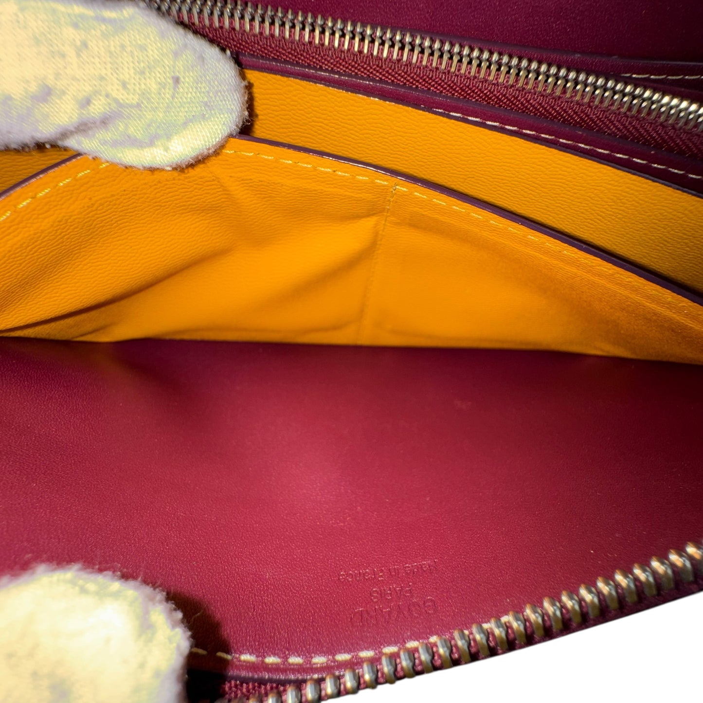 Goyard Matignon Bordeaux Zip Around Wallet