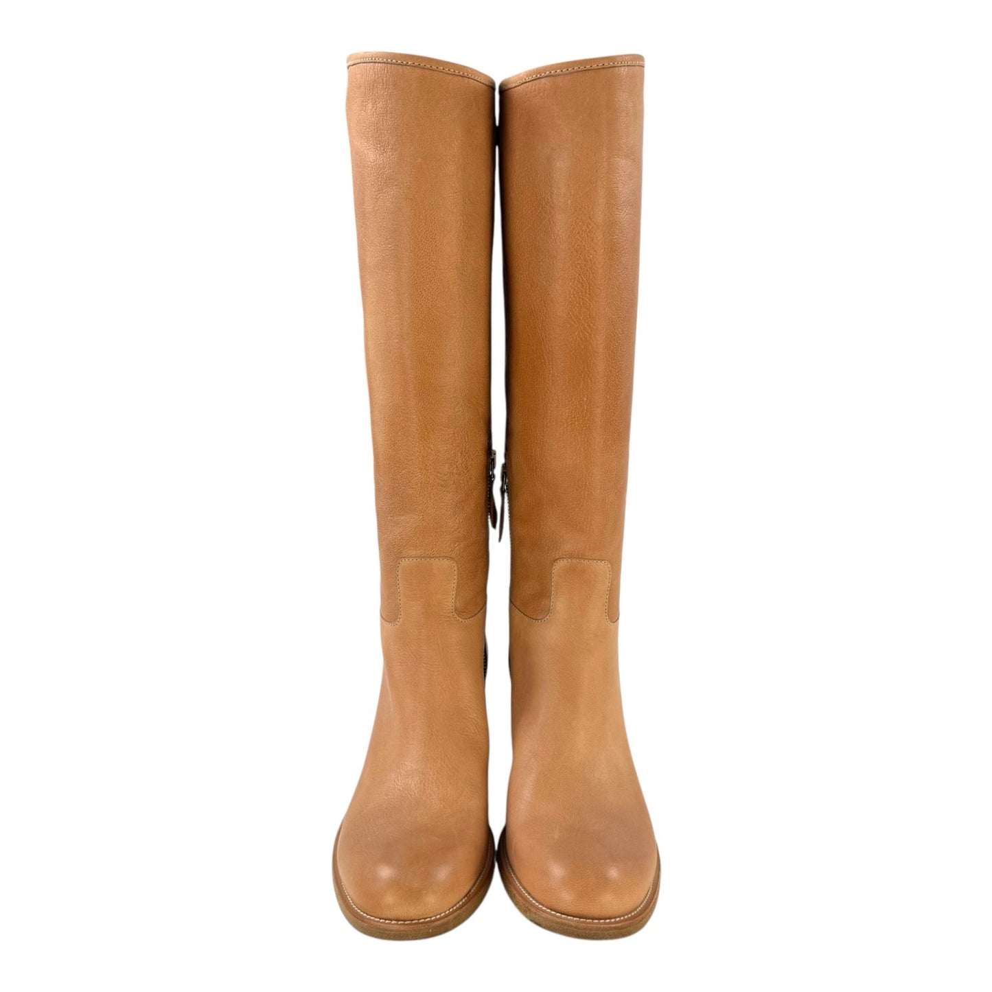 Prada Camel High Leather Boots