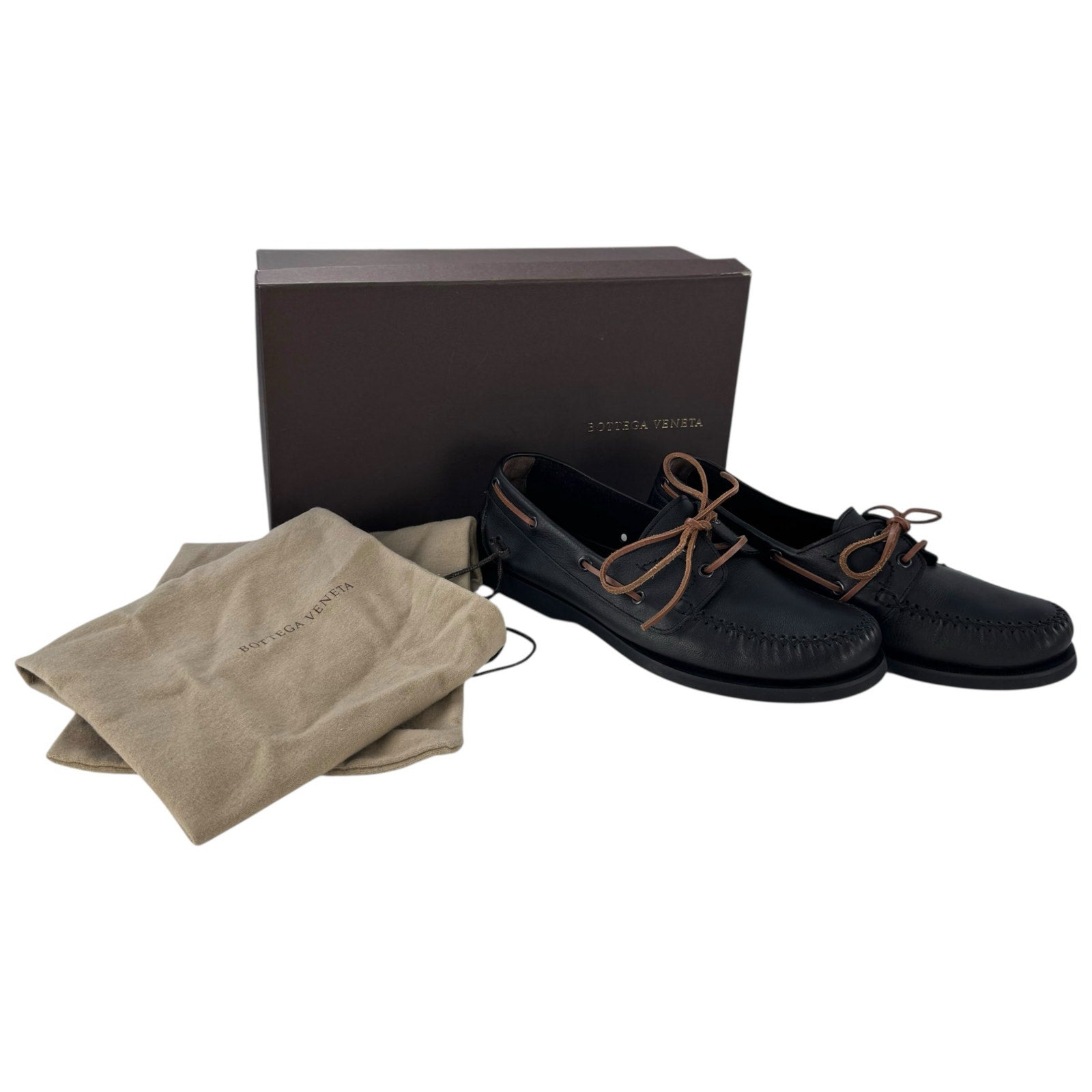 Bottega Veneta Leather Boat Shoes