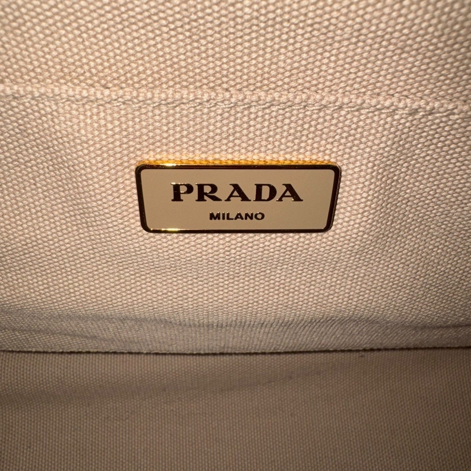 Prada Rhinestone Canapa Tote Bag
