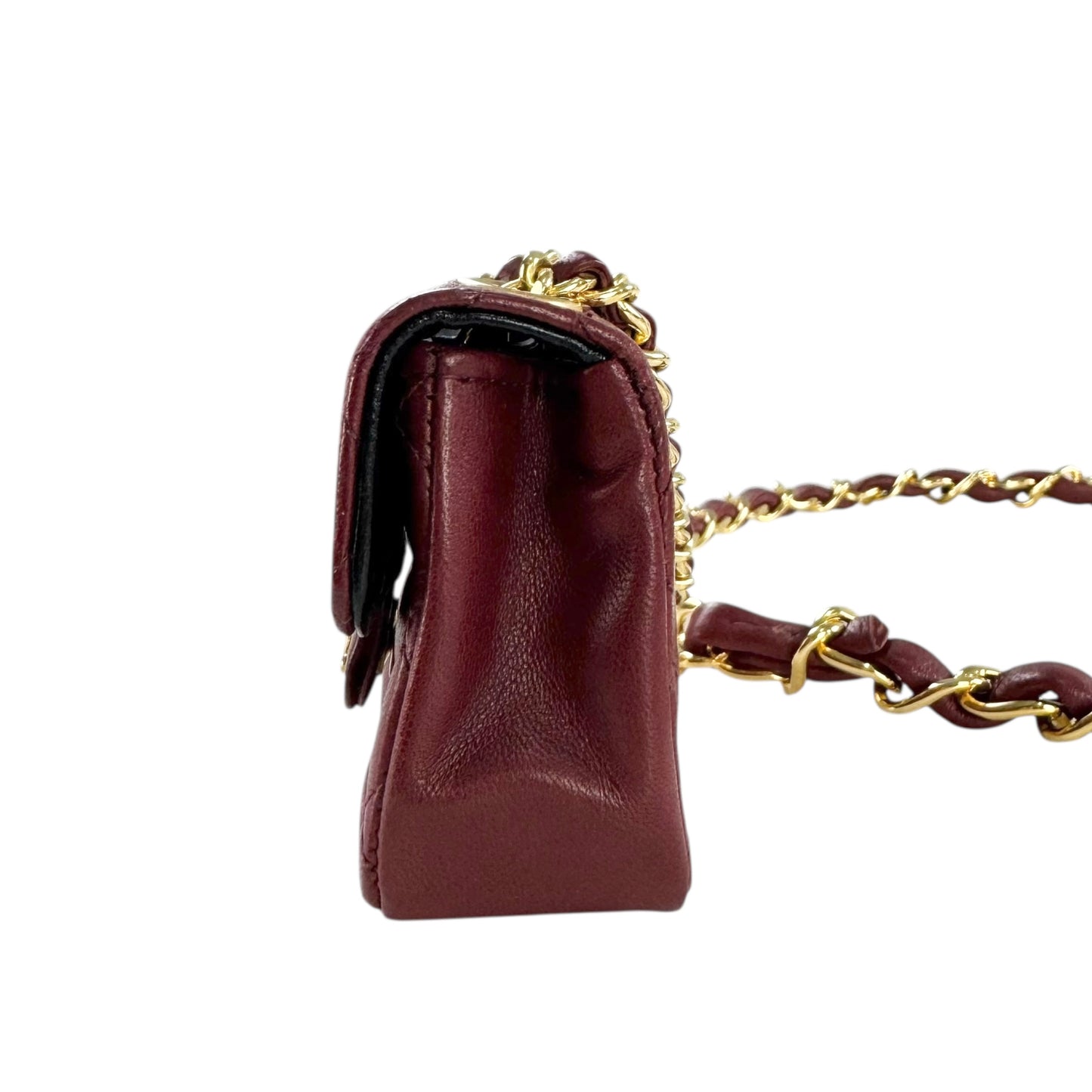 Chanel Vintage CC Belt & Mini Mattelase Flap Bag