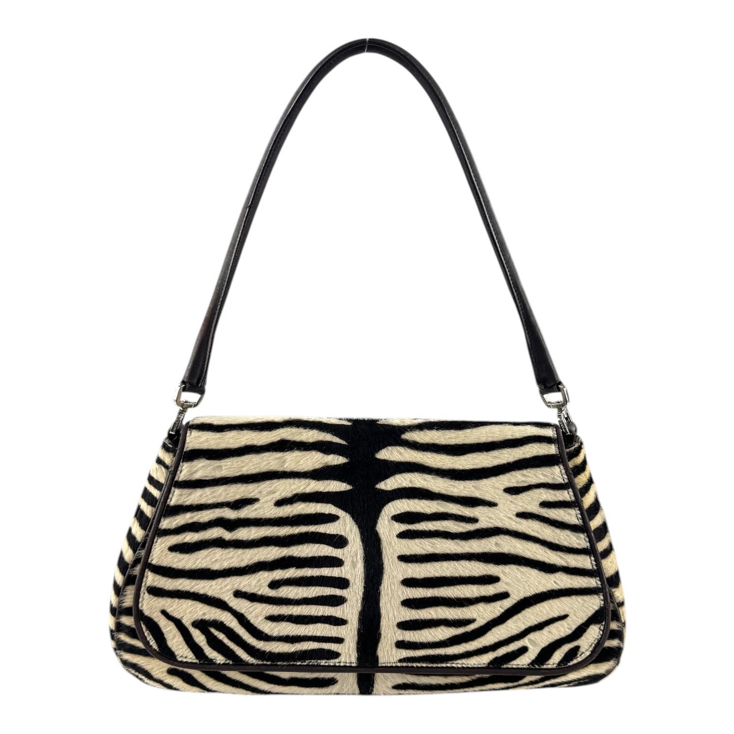 Prada Zebra Print Calf Hair Shoulder Bag