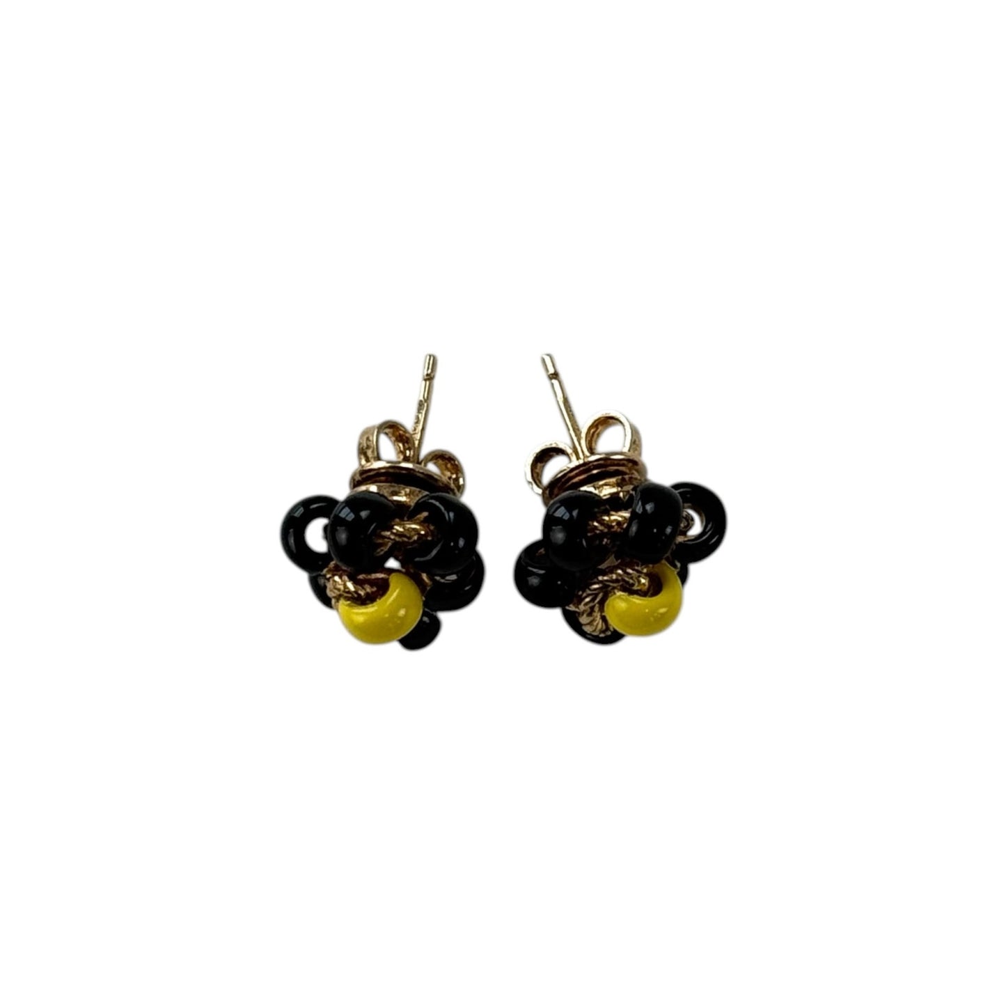 Bottega Veneta Beaded Flower Earrings