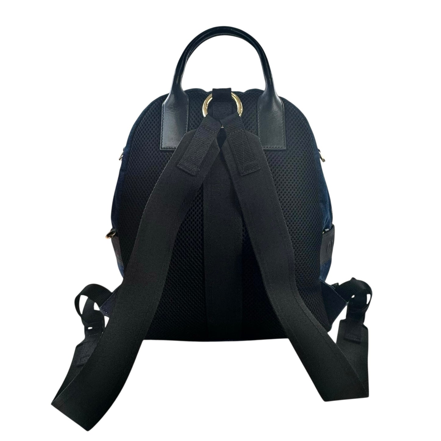 Miu Miu Denim Matelasse Backpack