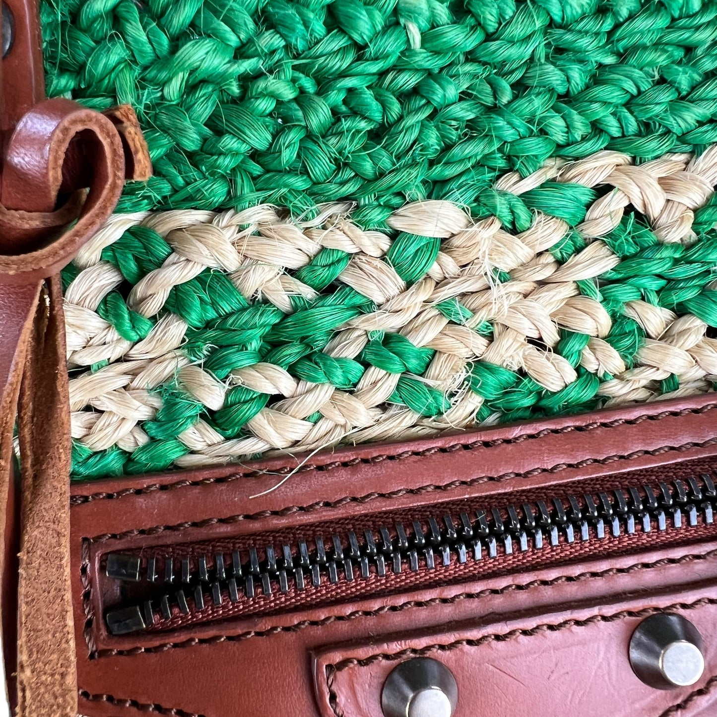 Balenciaga Raffia Tote Bag
