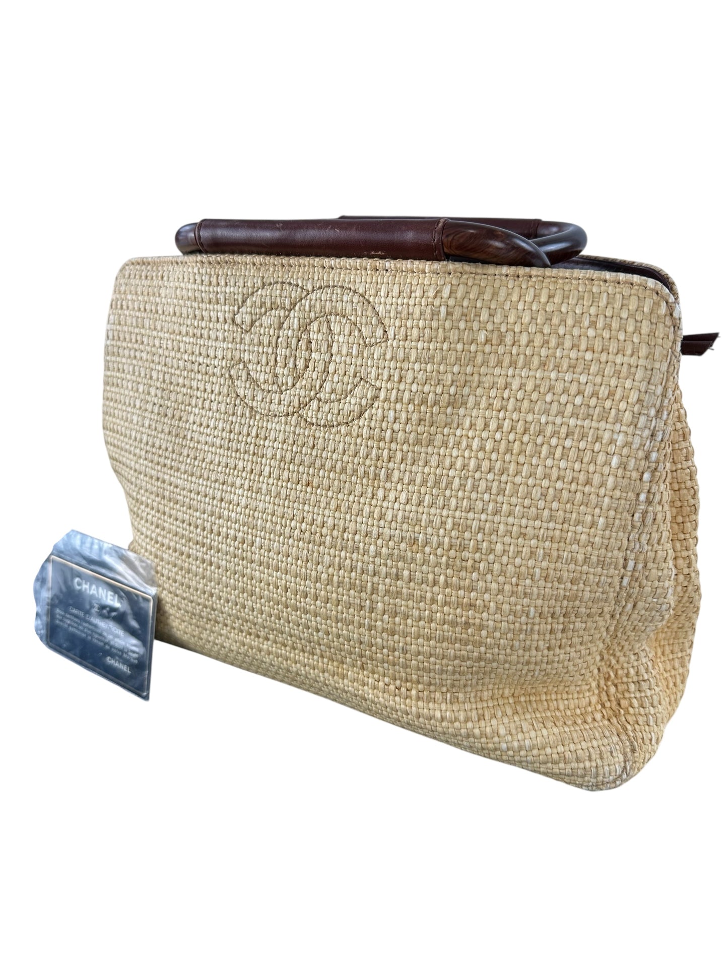 Chanel Straw Raffia Handbag