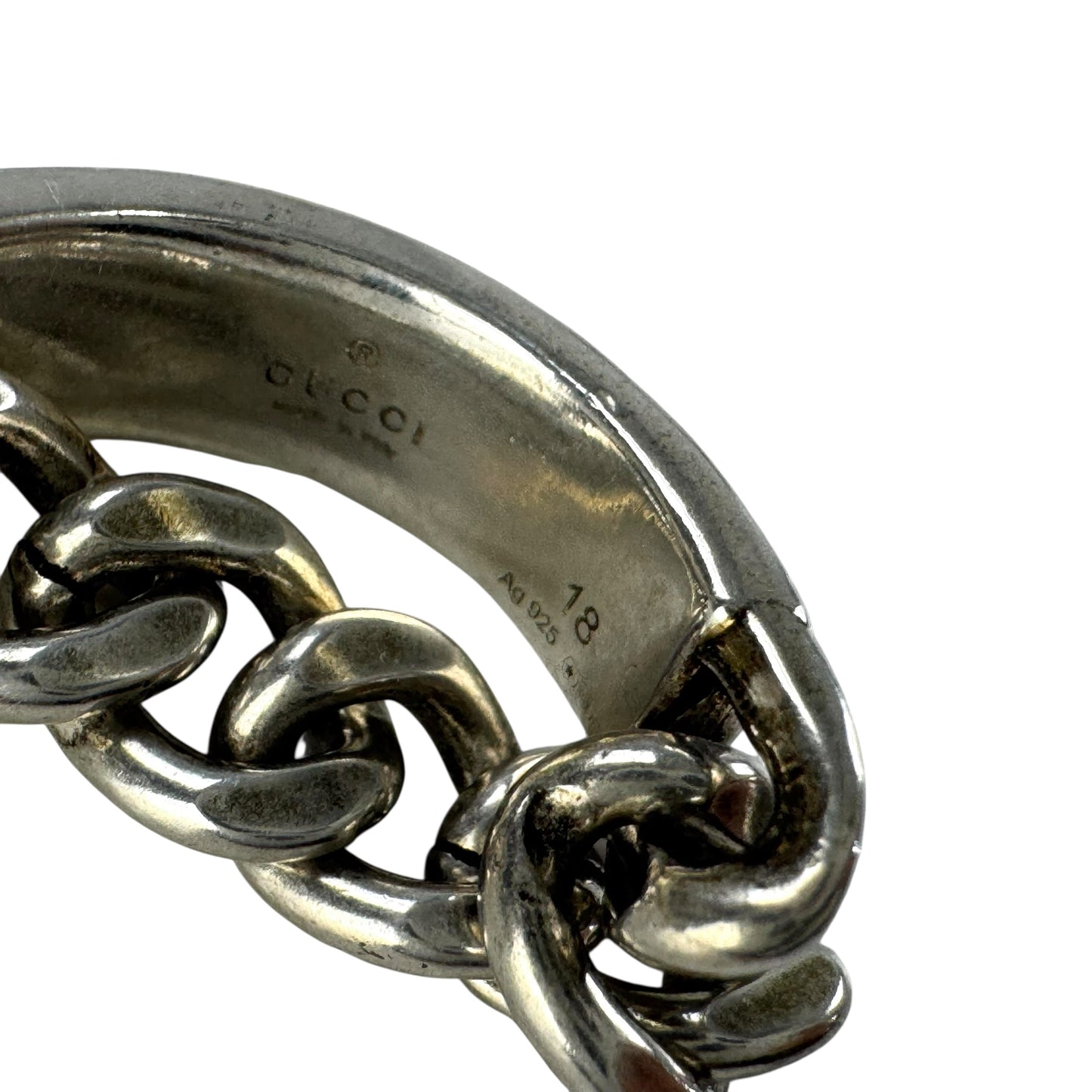 Gucci Chain Silver Ring