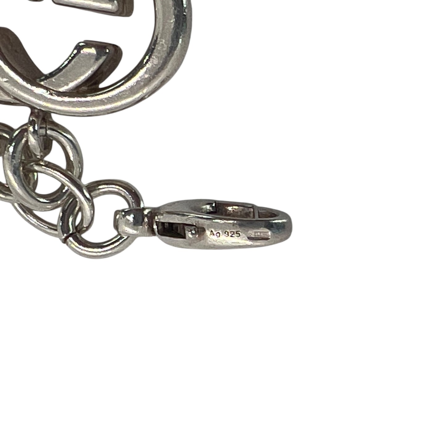 Gucci GG Sterling Silver Charm Bracelet