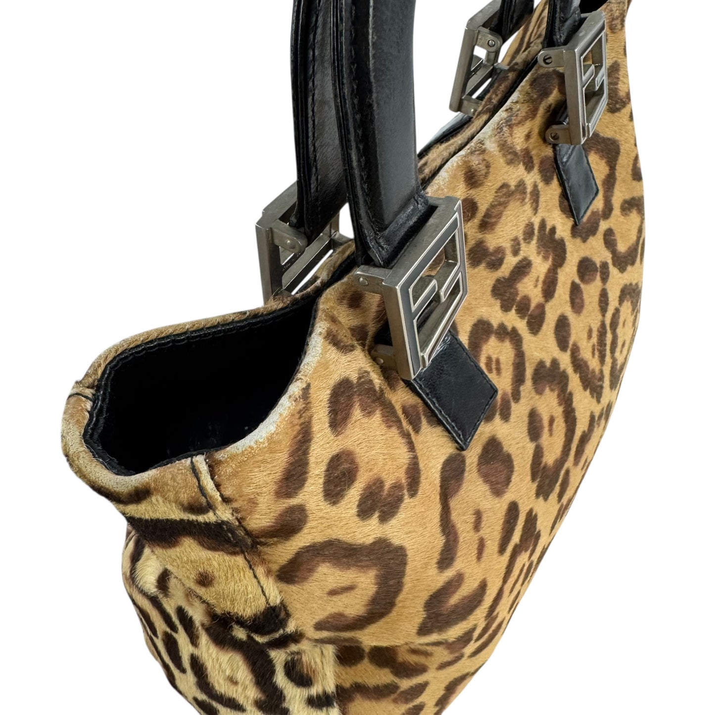 Fendi Vintage Leopard Print Handbag