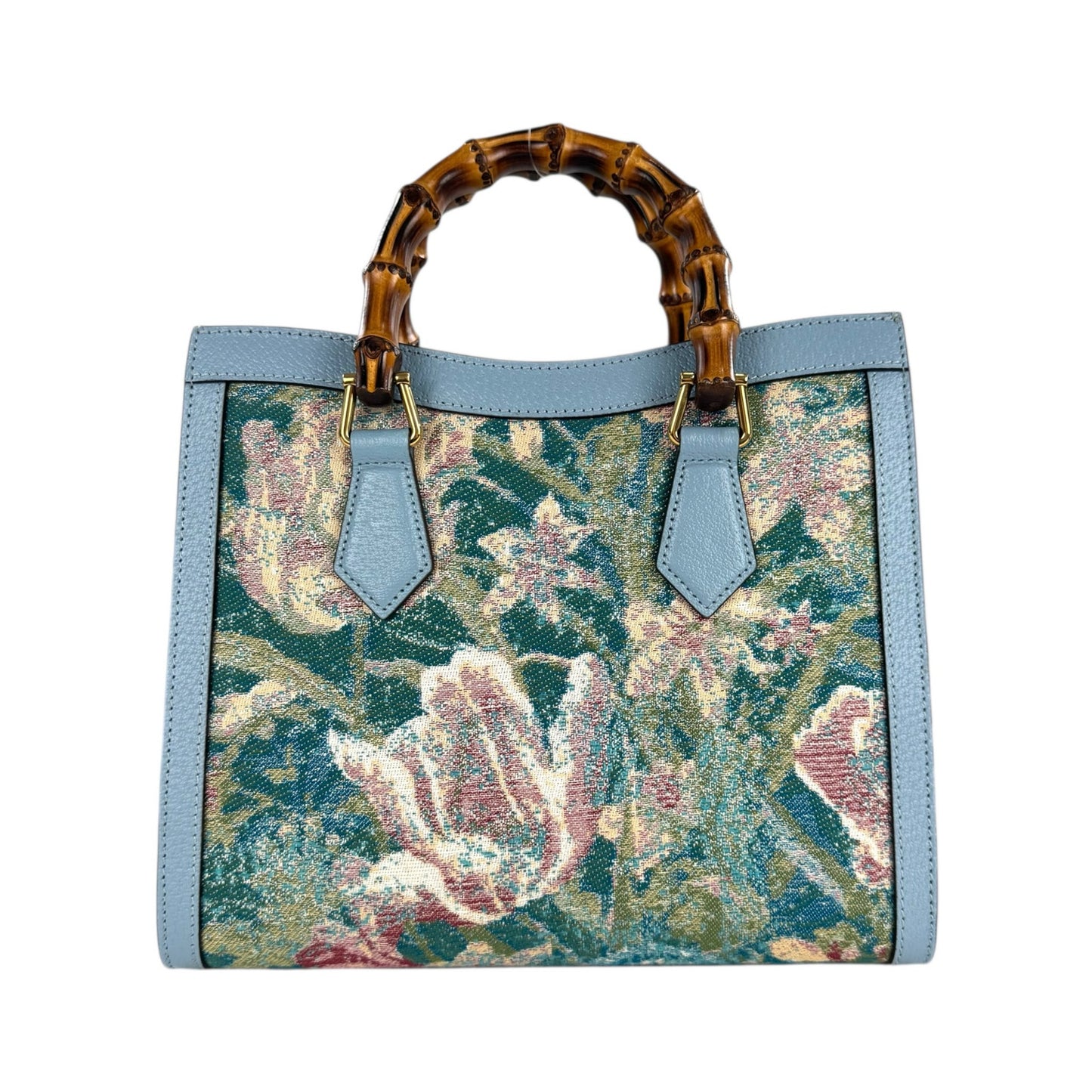 Gucci Bamboo Diana Jacquard Floral Handbag