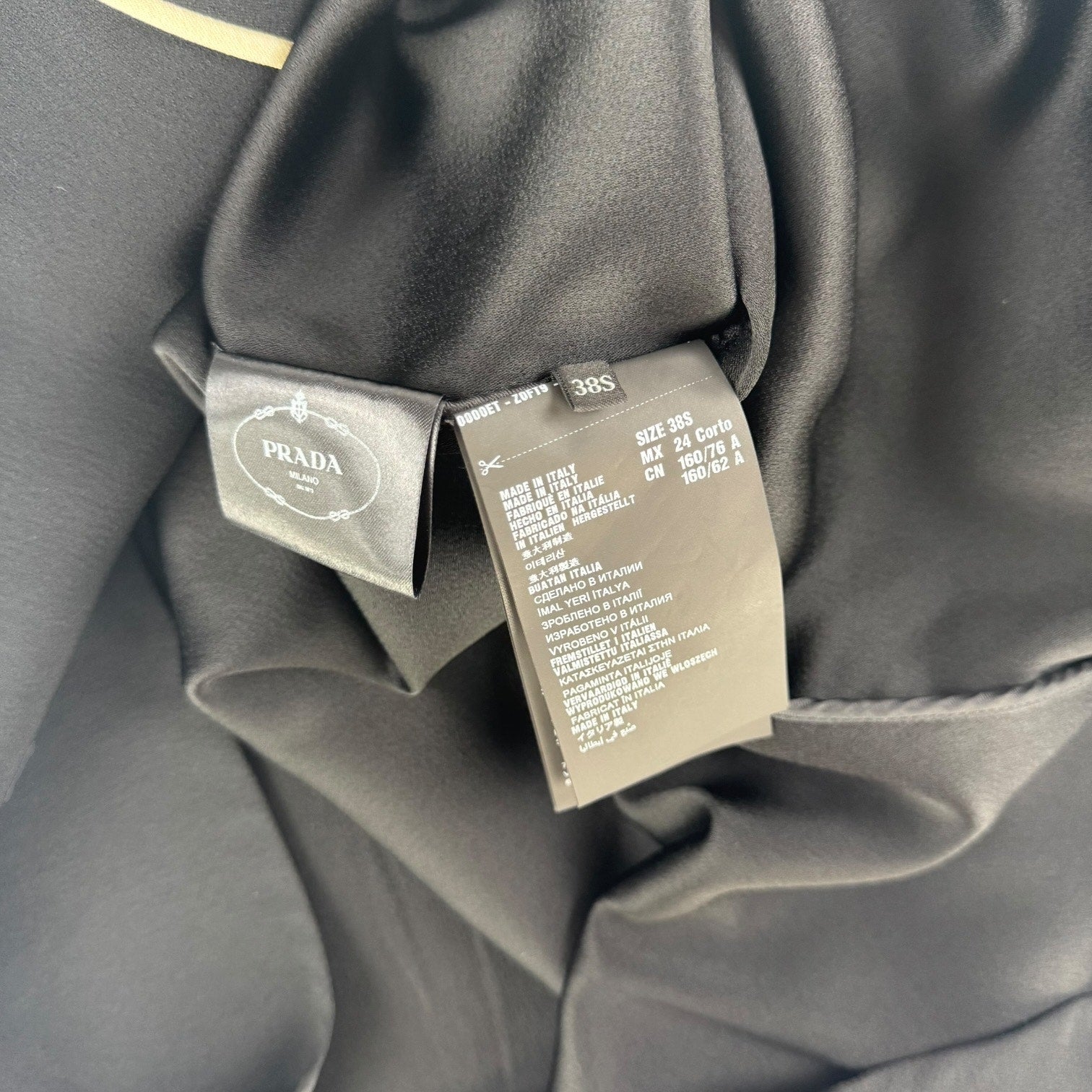 Prada Crepe Piping Dress