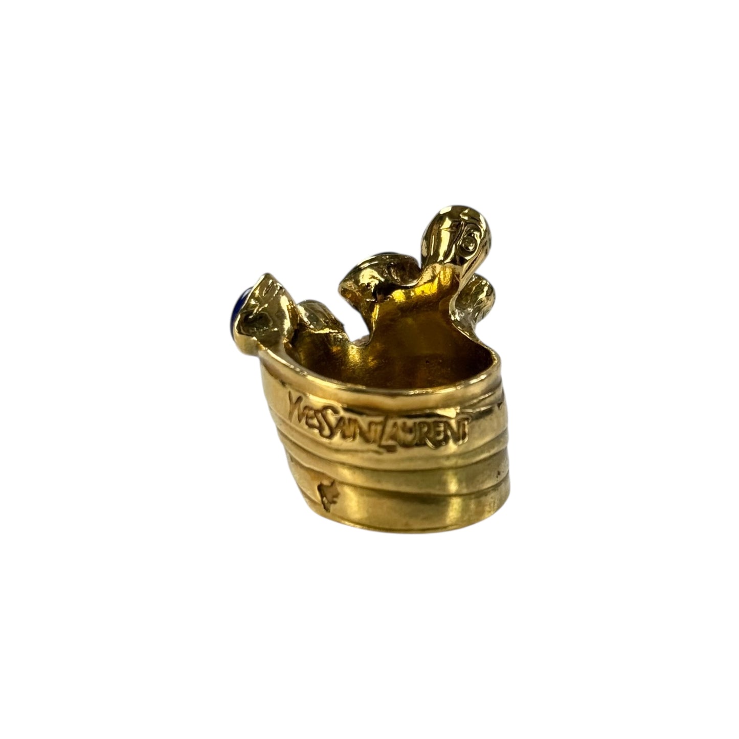 YSL Vintage Blue Stone Ring