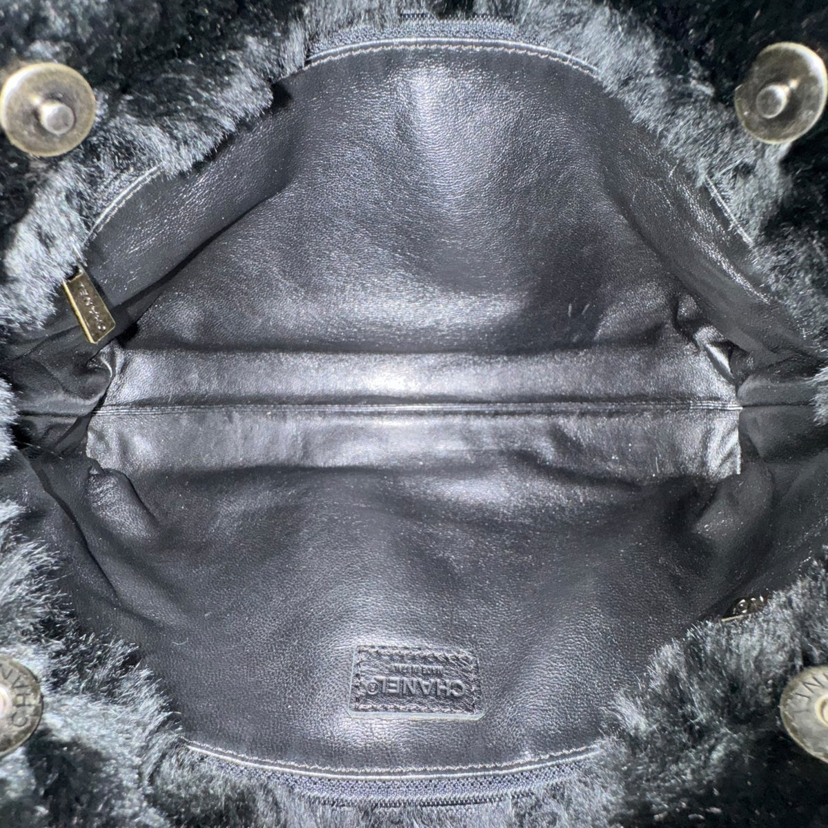 Chanel Vintage Rabbit Fur Shoulder Bag