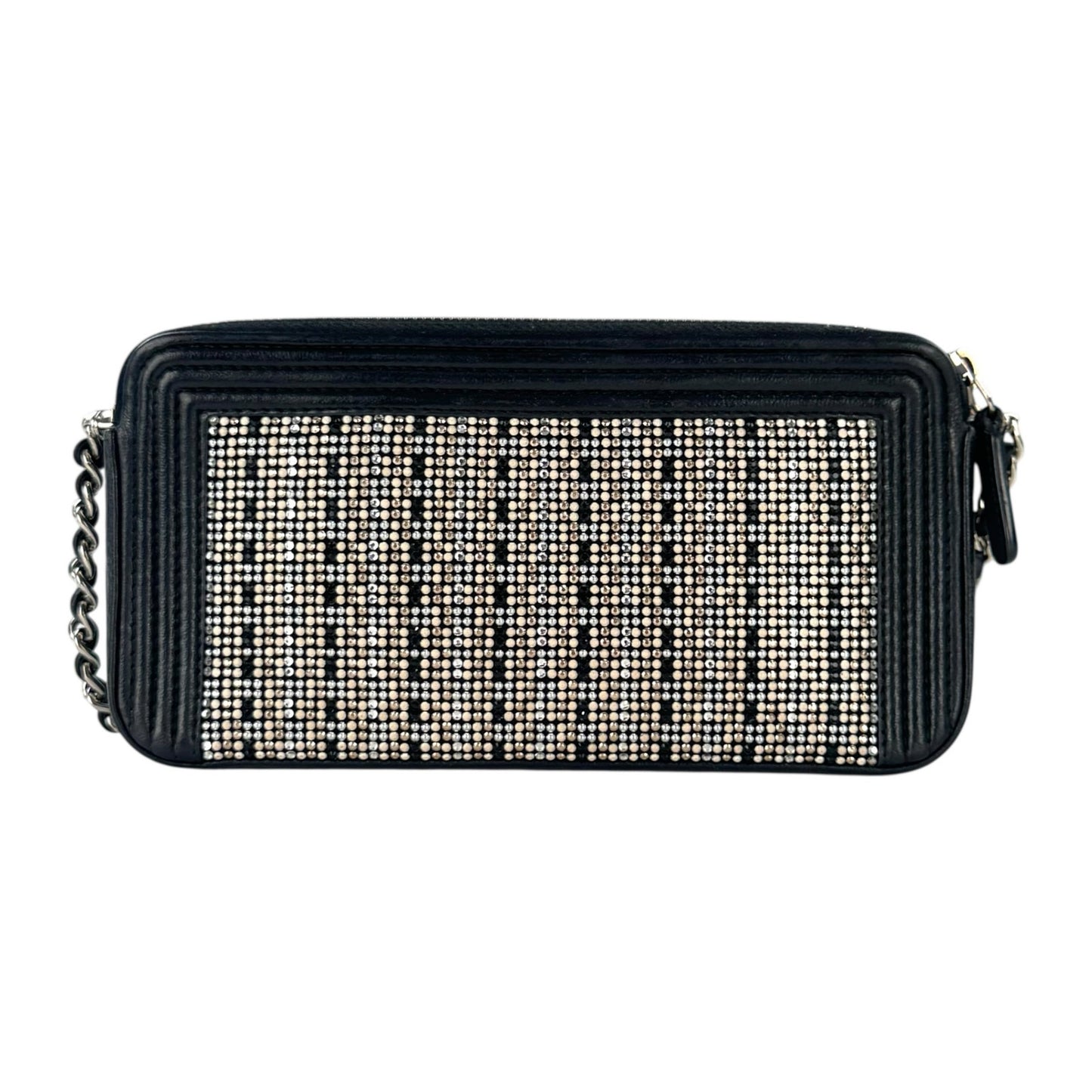 Chanel CC Rhinestone Boy Wallet-On-Chain