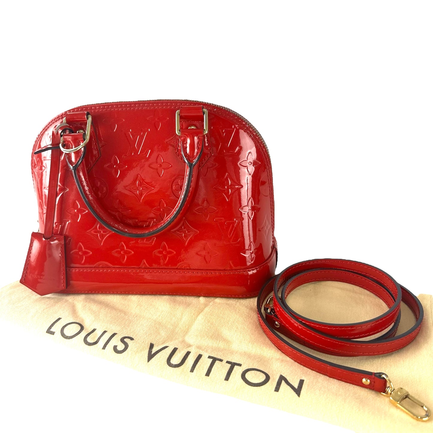 Louis Vuitton Vernis Gold BB Two-Way Handbag