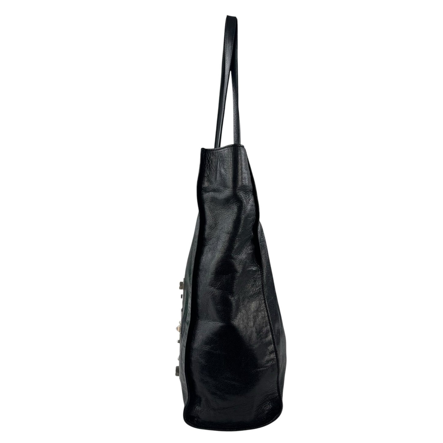 Prada Leather Skull Tote Bag
