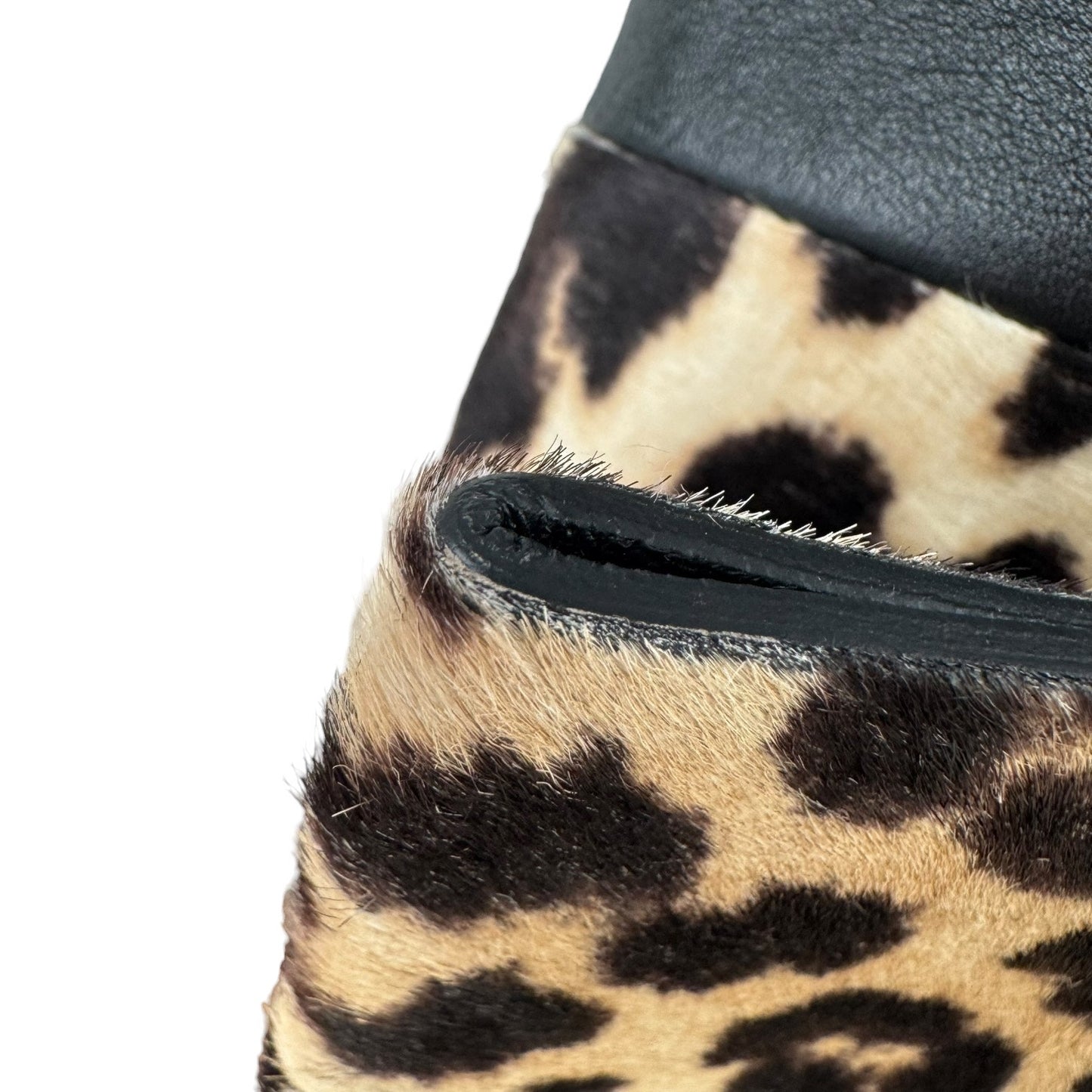 Celine All Soft Leopard Print Calf Hair Shoulder Bag