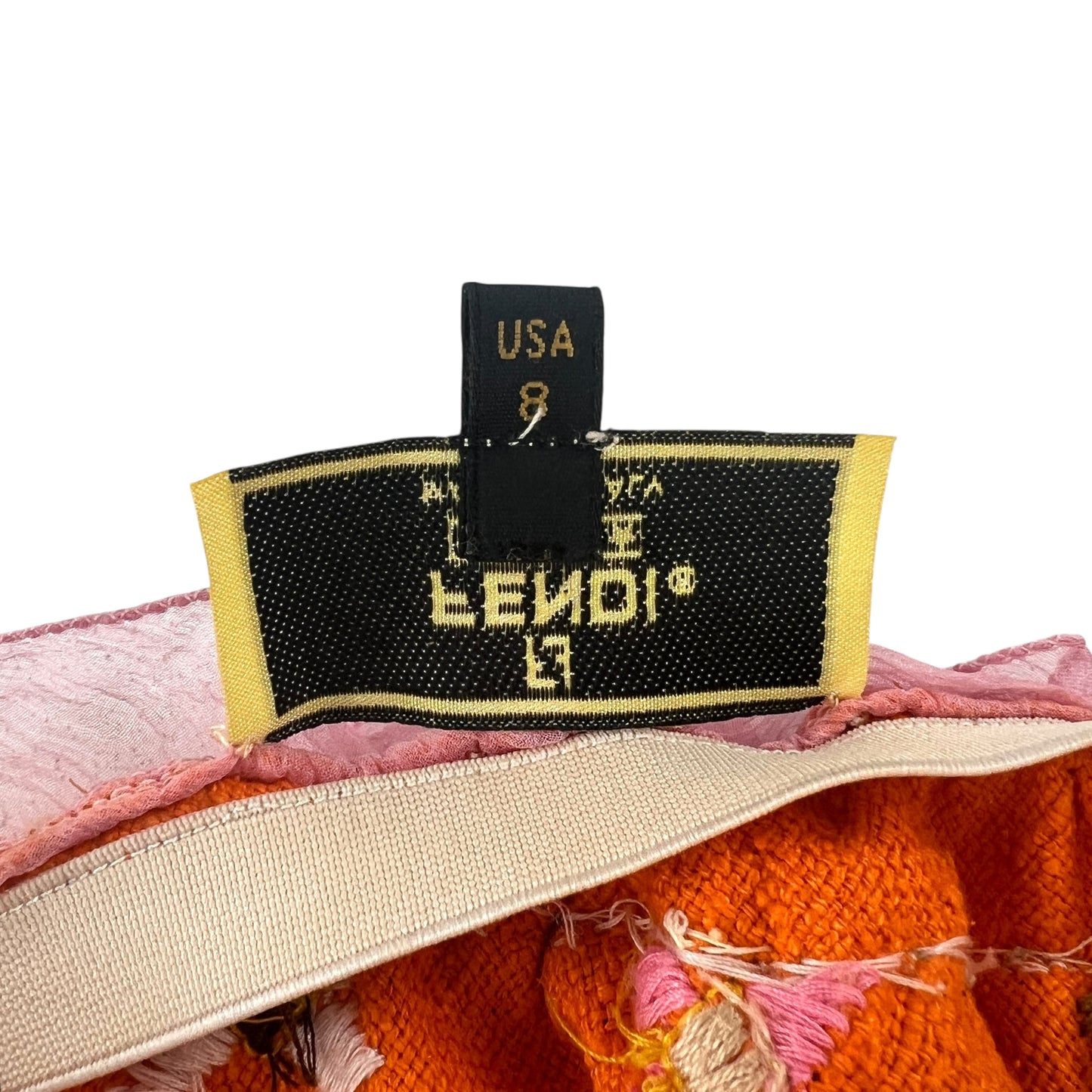 Fendi Vintage Embroidered & Beaded Skirt