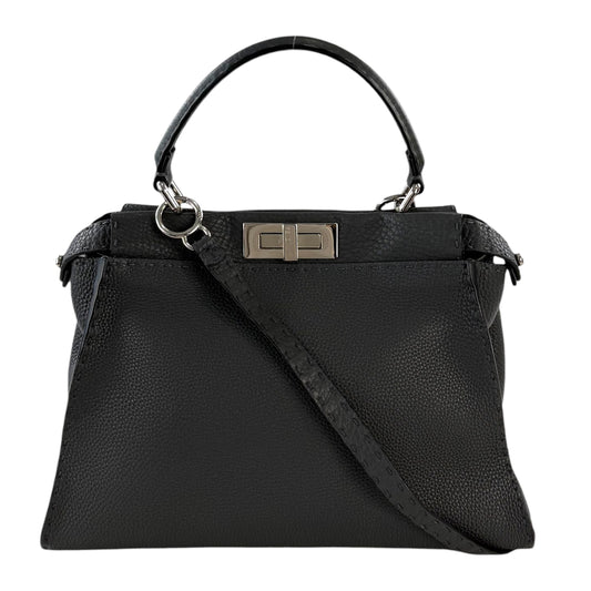 Fendi Cuoio Romano Selleria Bi-Color Medium Peekaboo Two-Way Handbag