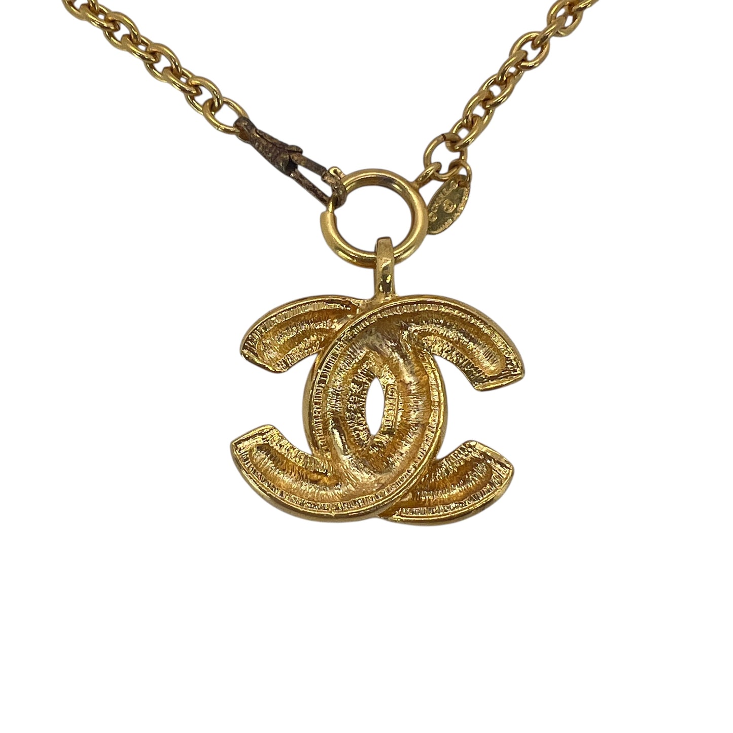 Chanel Vintage CC Matelasse Necklace