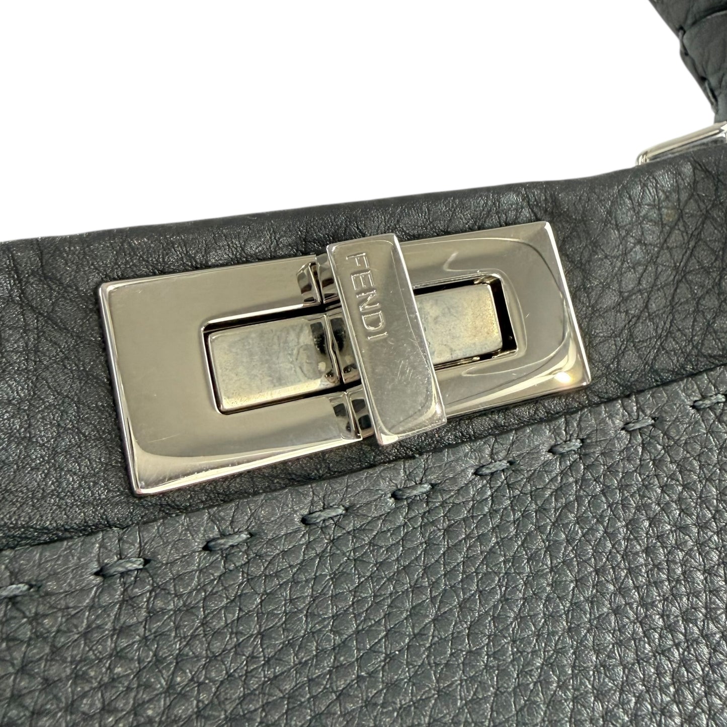 Fendi Cuoio Romano Selleria Bi-Color Medium Peekaboo Two-Way Handbag