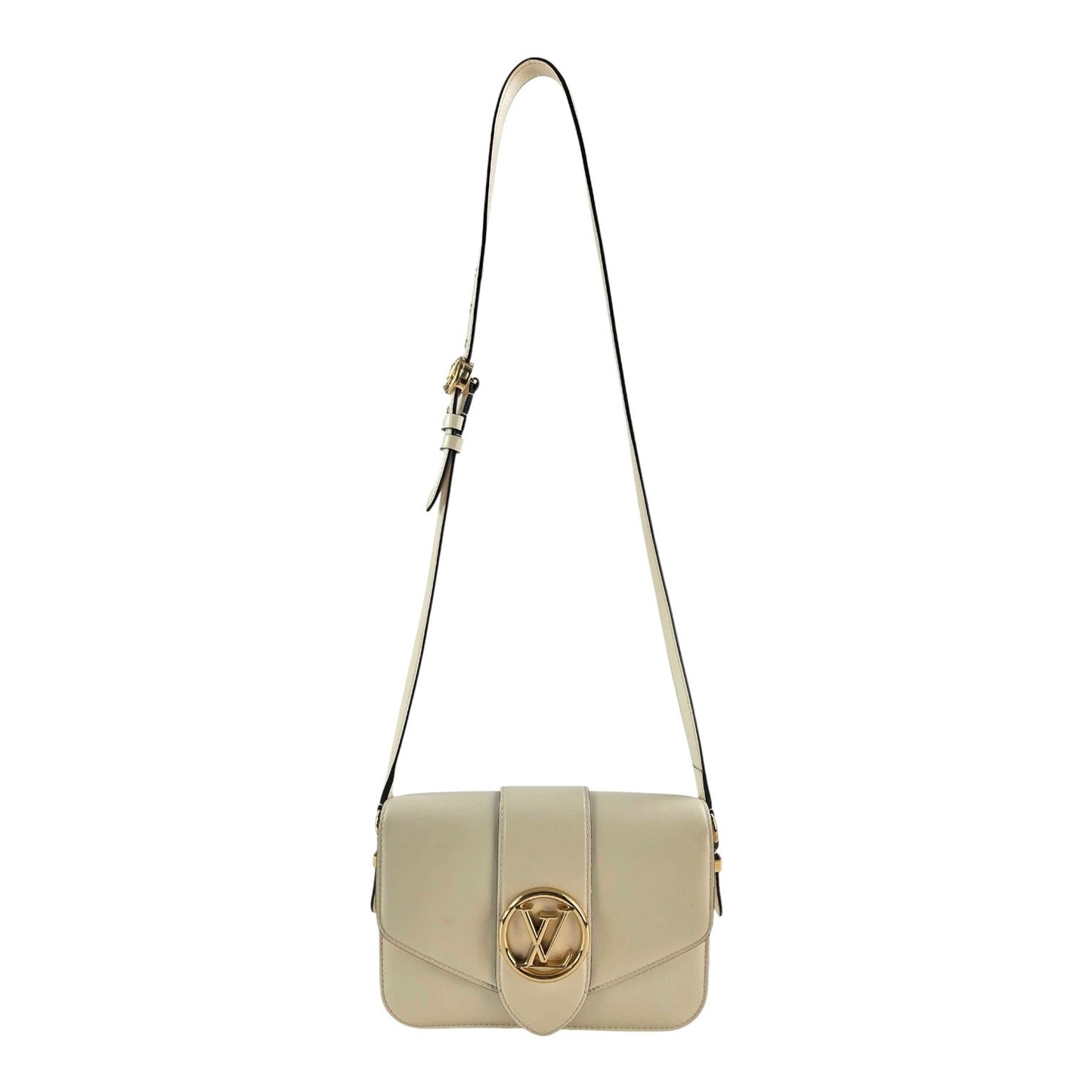 Louis Vuitton Smooth Calfskin Pont 9 Shoulder Bag