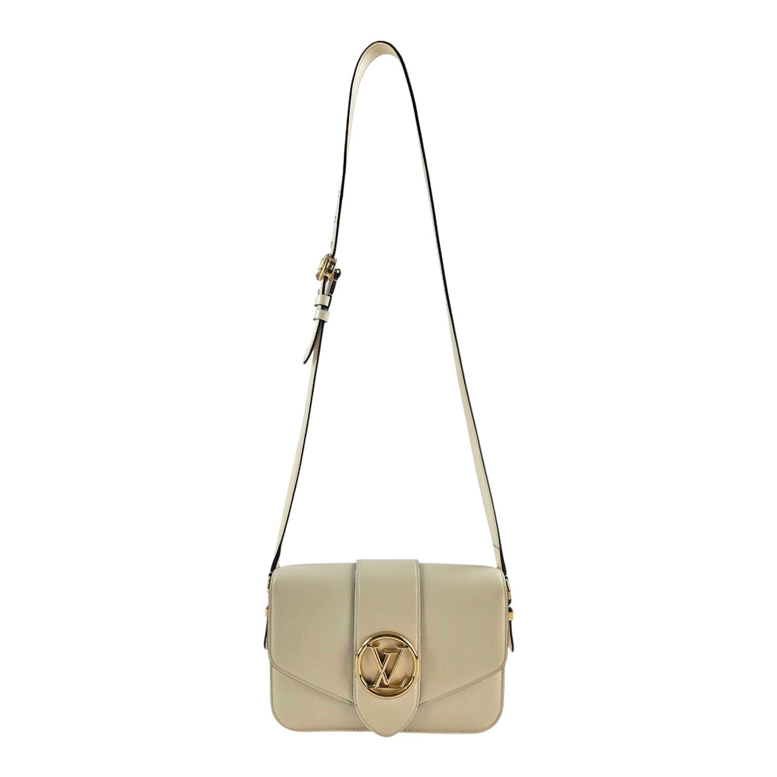Louis Vuitton Smooth Calfskin Pont 9 Shoulder Bag