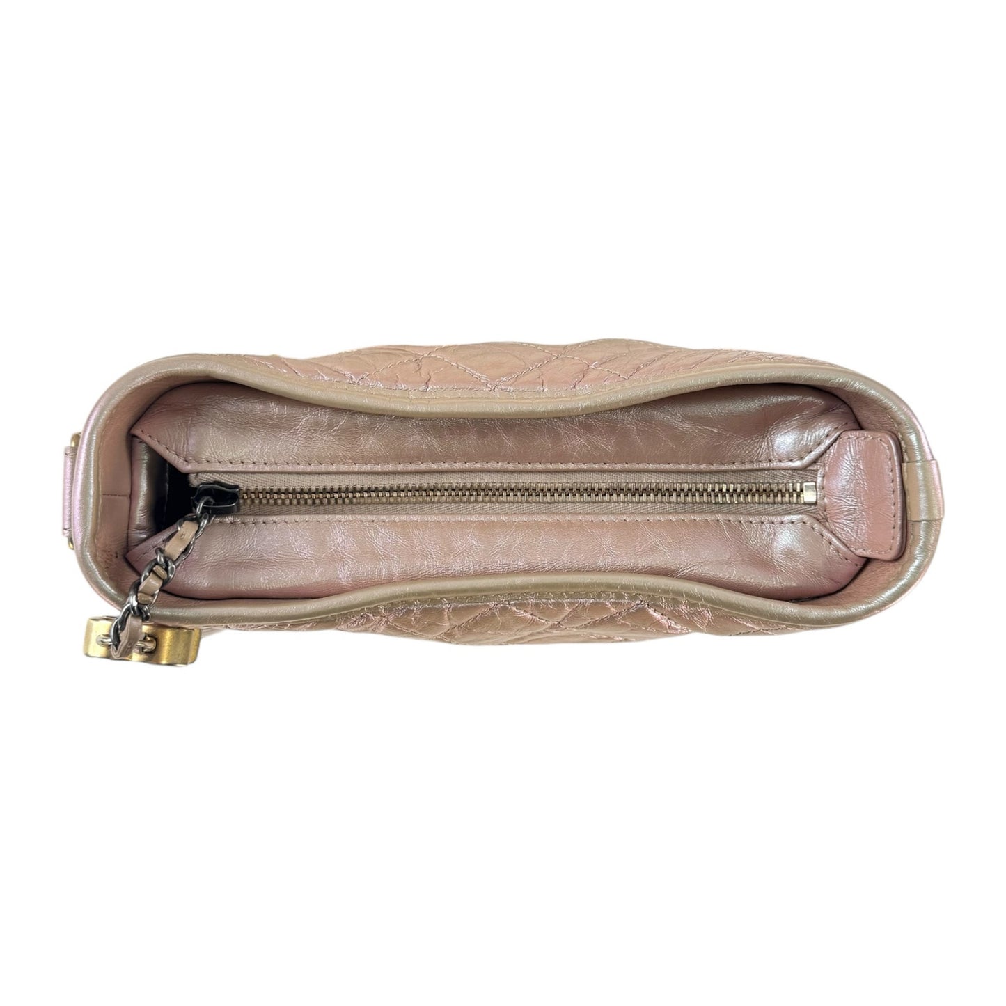 Chanel Gabrielle Metallic Matelassse Leather Shoulder Bag