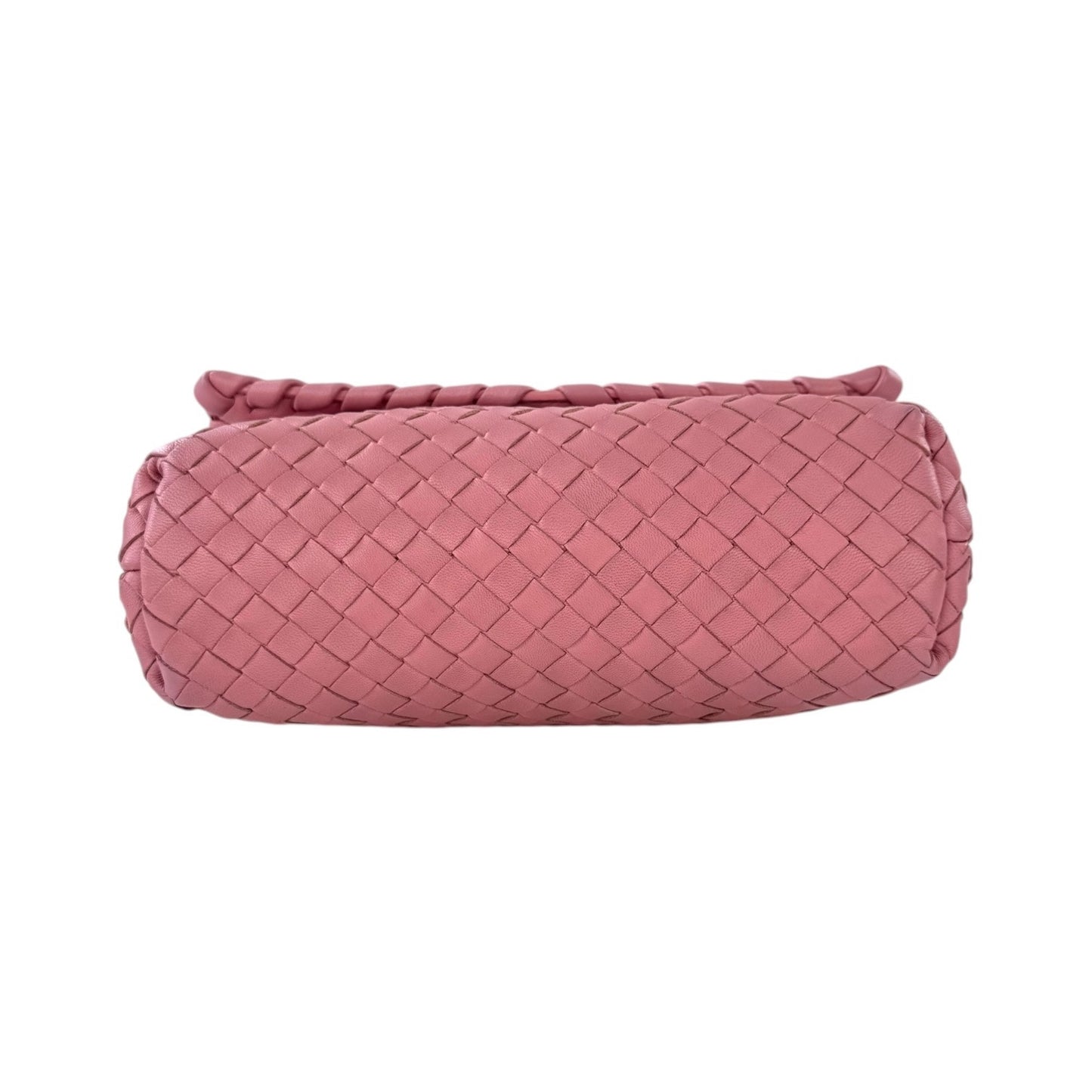 Bottega Veneta Pink Intrecciato Leather Olimpia Crossbody Bag