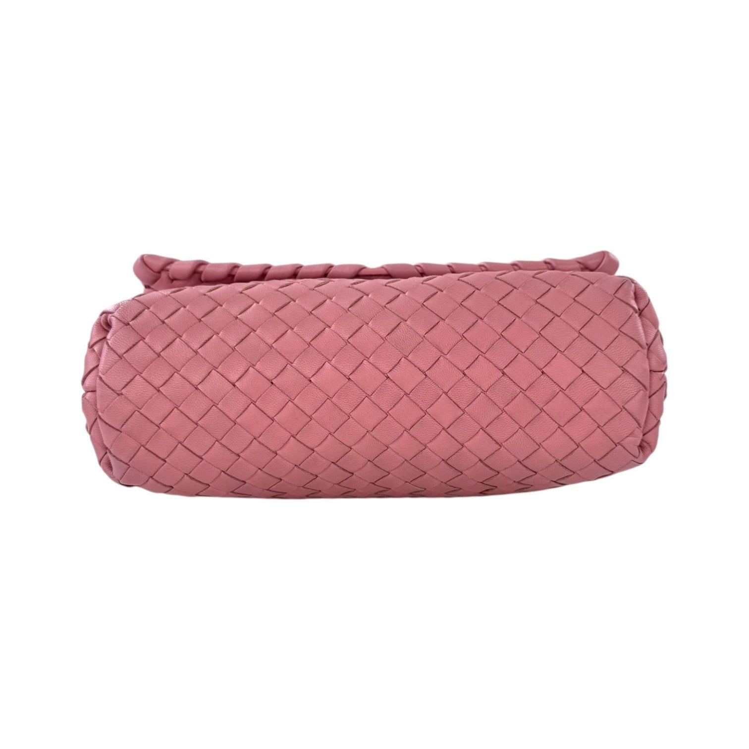 Bottega Veneta Pink Intrecciato Leather Olimpia Crossbody Bag