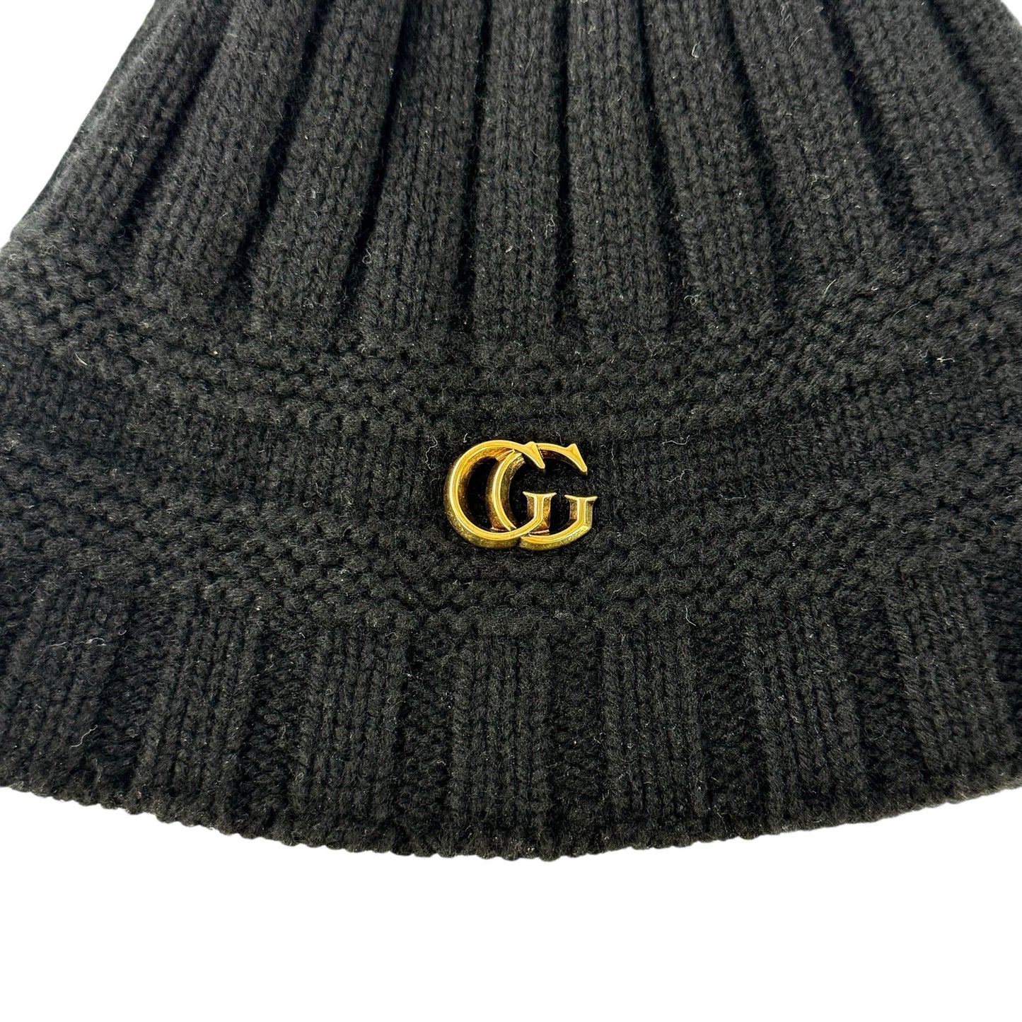 Gucci GG Black Knit Beanie
