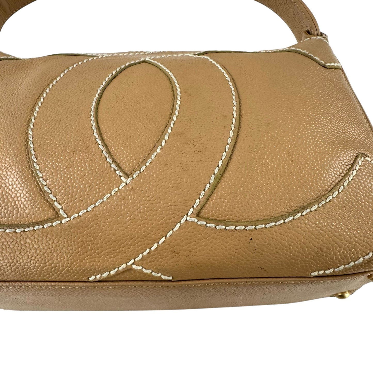 Chanel Vintage CC Stitched Shoulder Bag
