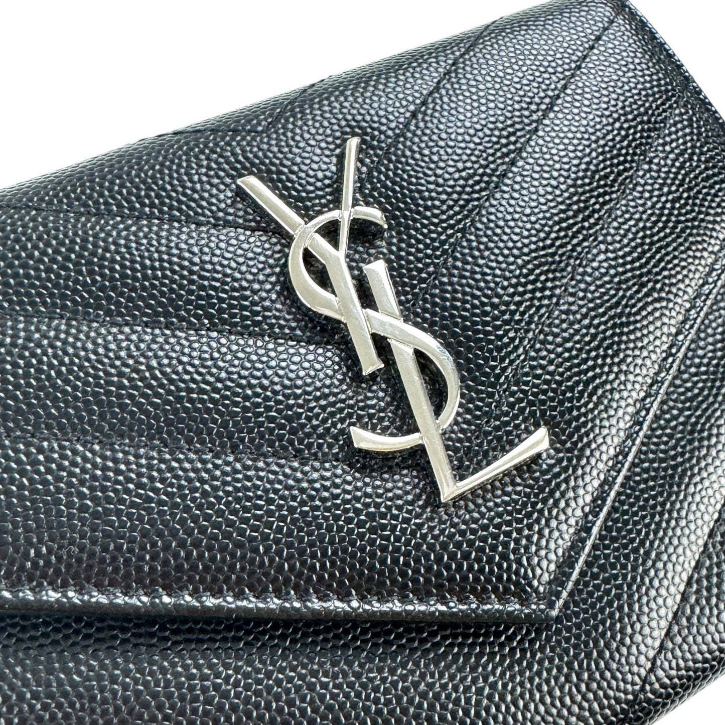 Saint Laurent Cassandre Matelassé Trifold Wallet