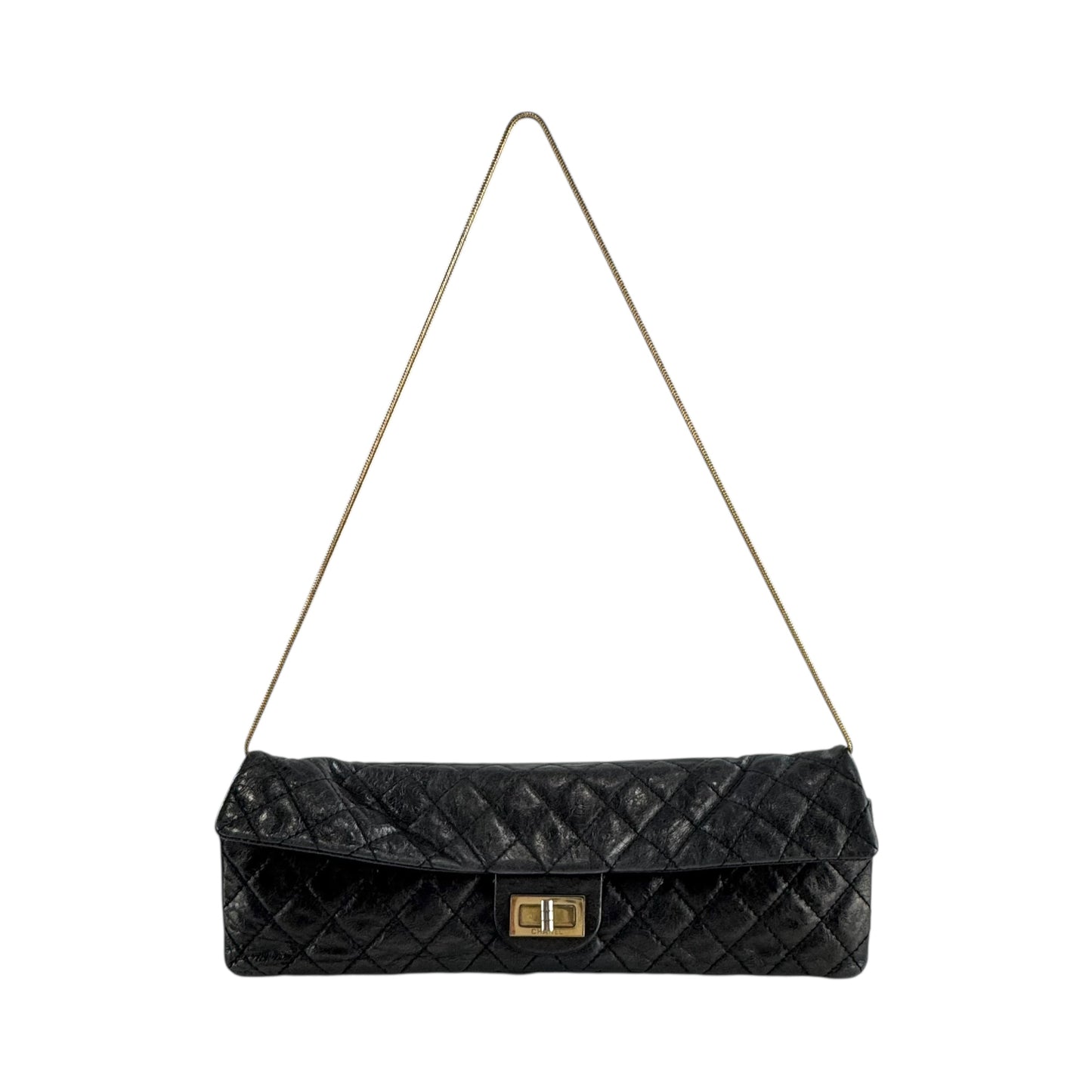 Chanel Reissue Gunmetal Matelasse East West Bag
