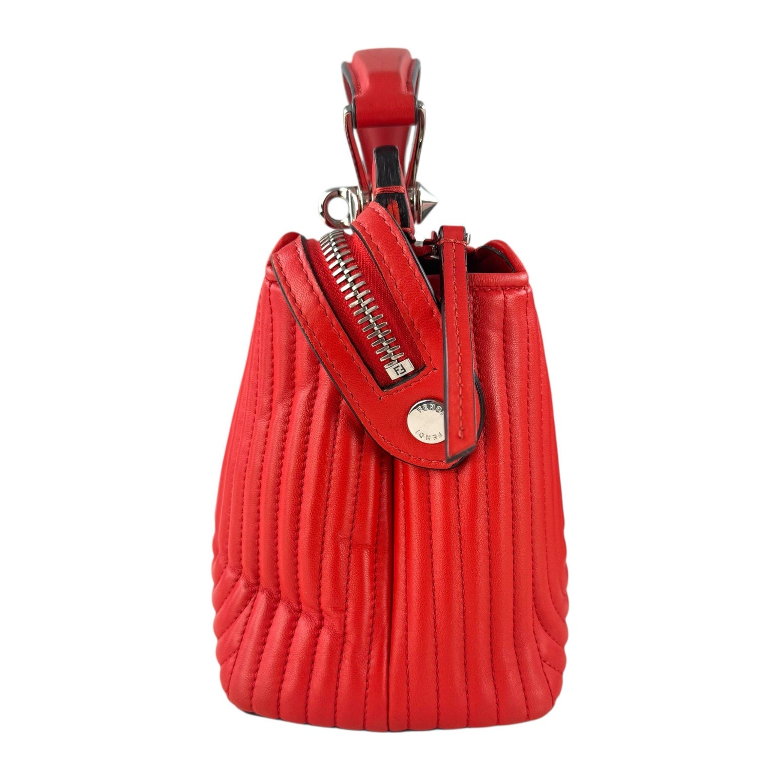 Fendi Dotcom Click Quilted Leather Shoulder Bag