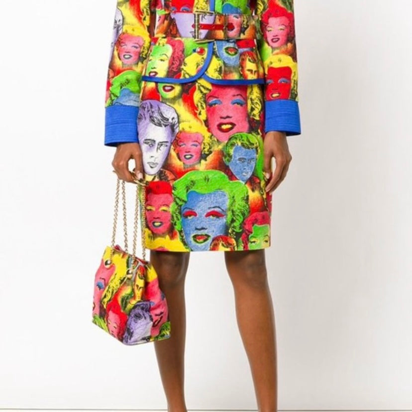 Versace 1991 Andy Warhol Marilyn Monroe Suit Set