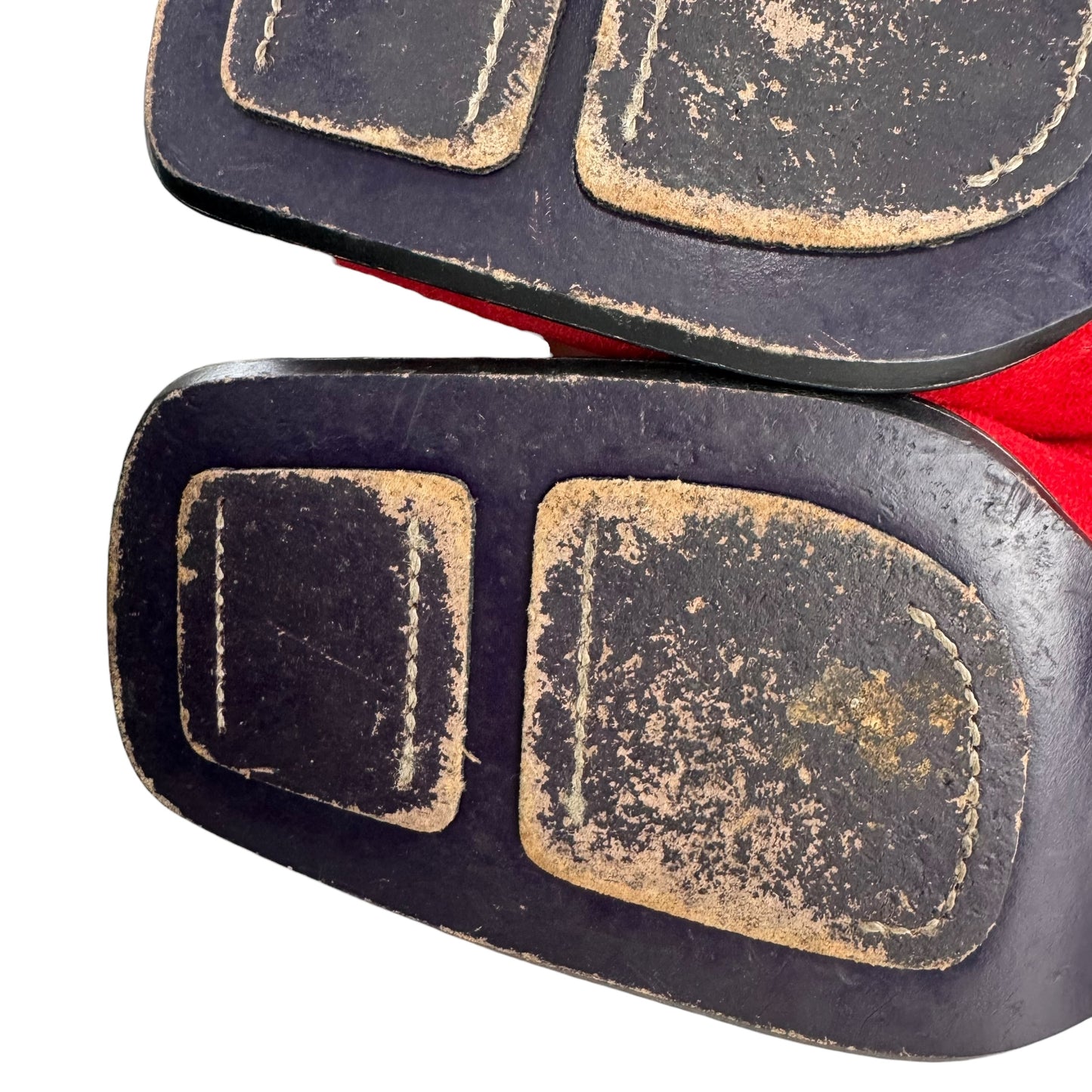 Fendi Vintage Red Suede Heels